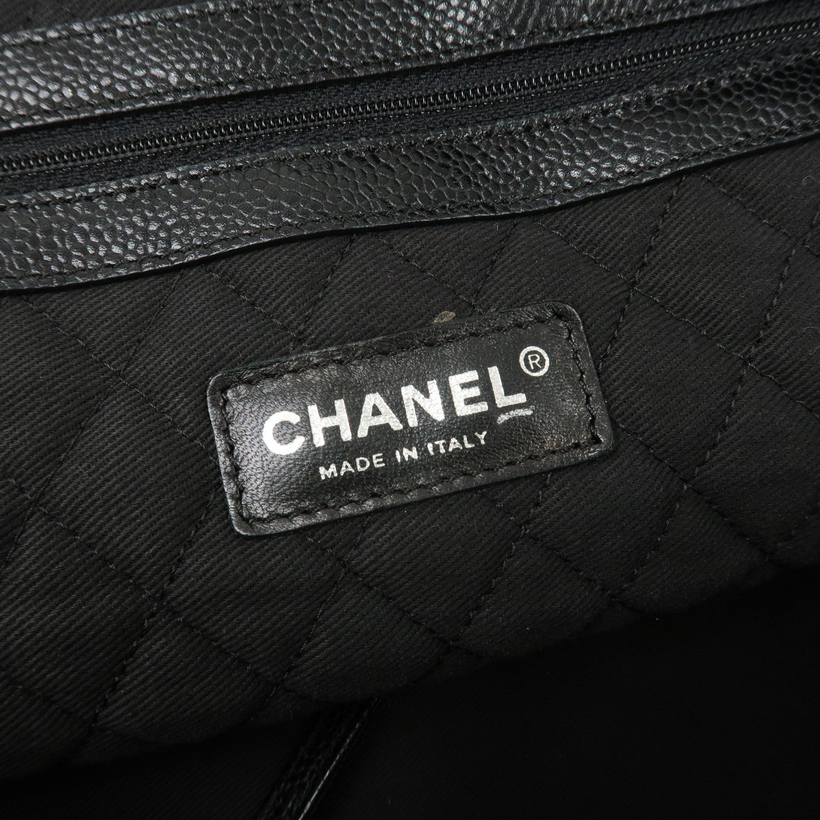 CHANEL COCO Travel PVC Leather Boston Bag Black Silver HDW Used