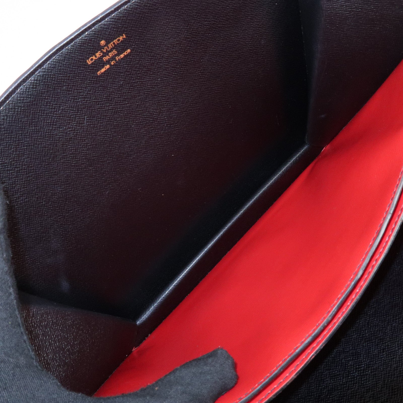 Louis Vuitton Epi Varennes Hand Bag Noir Red M52387 Used