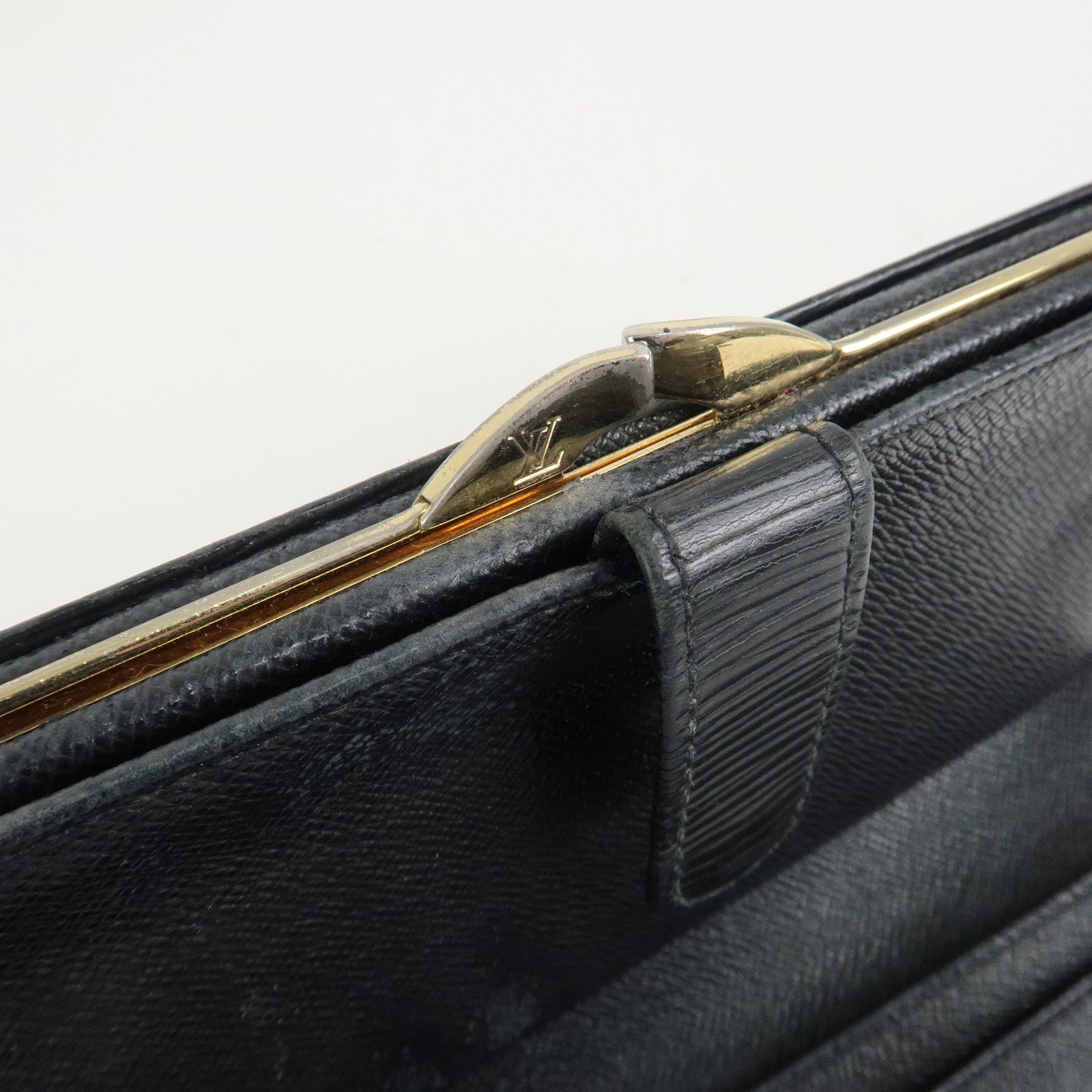 Louis Vuitton Set of 2 Epi Long Wallet Black M63752 M63252 Used