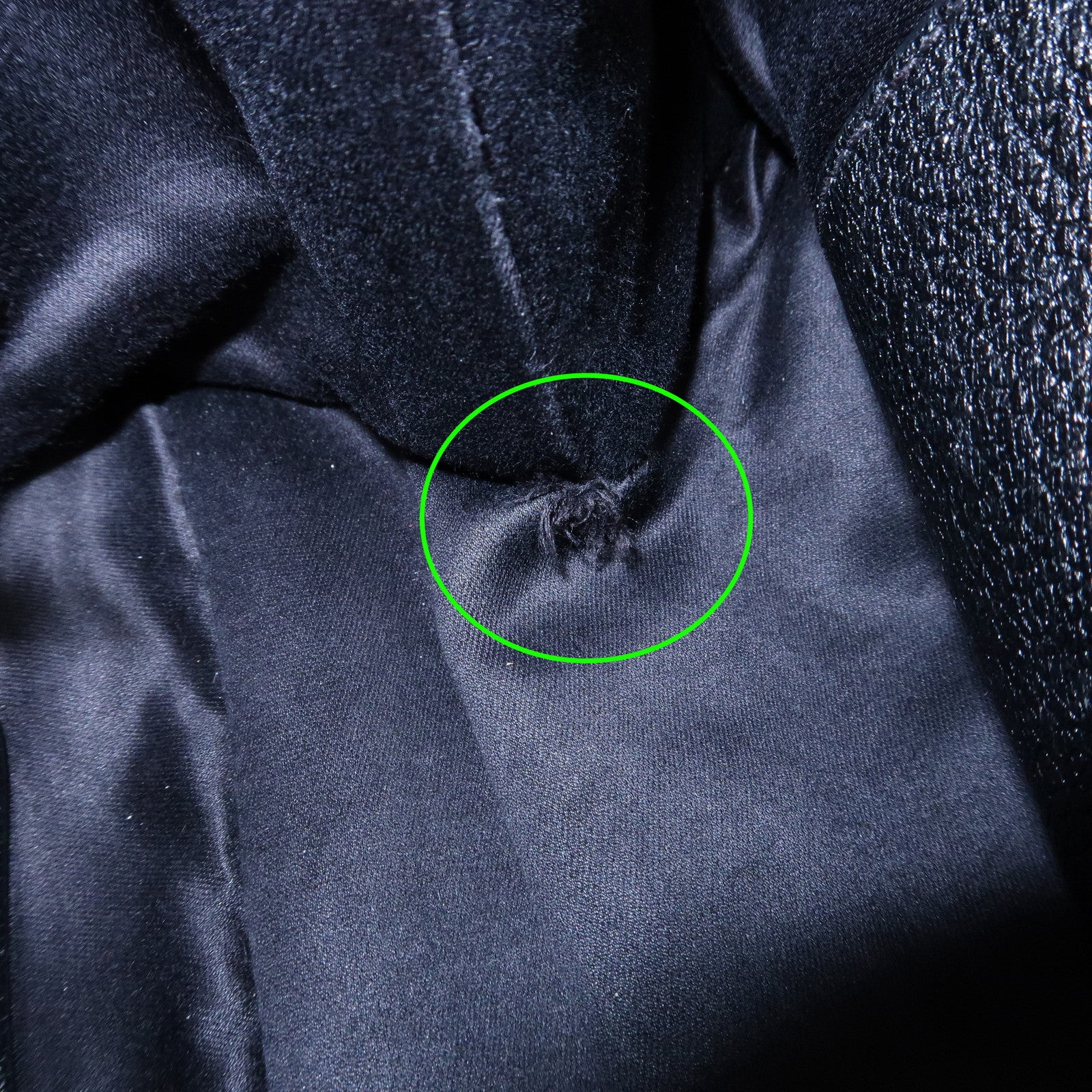 MIU MIU Matelasse Denim Leather 2Way Bag Hand Bag Blue Black Used