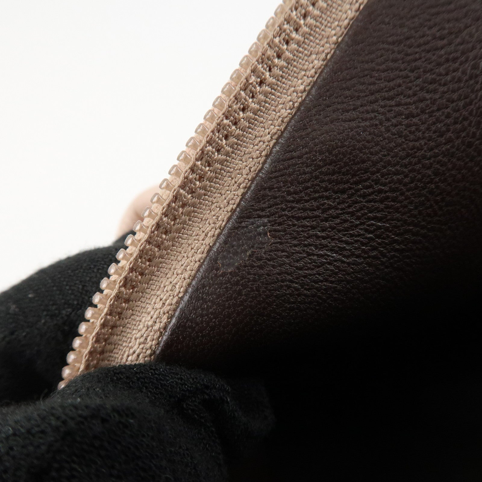 LOEWE Suede Amazona 28 Bijou Hand Bag Beige Pink Silver Hardware Used