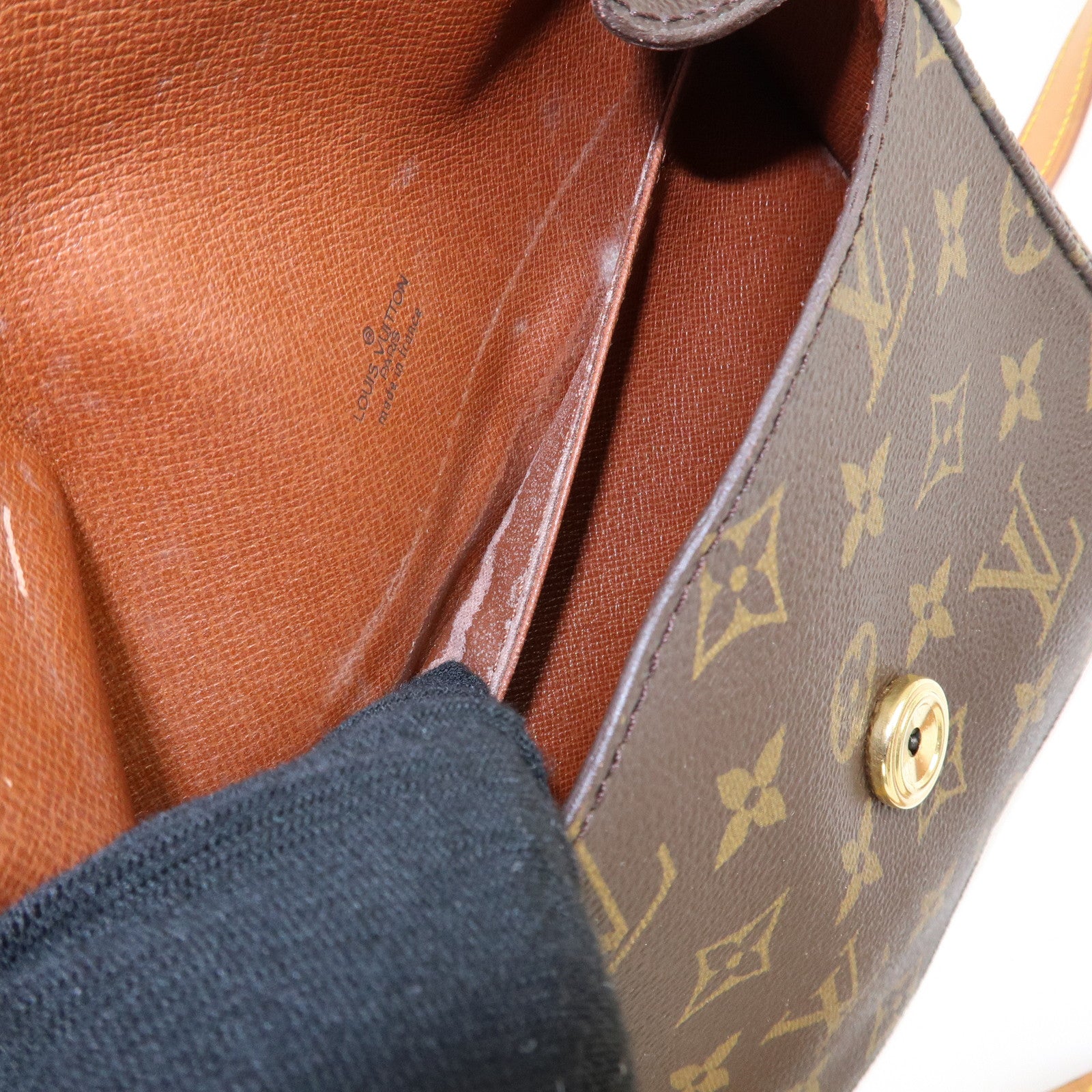 Louis Vuitton Monogram Saint Cloud MM Shoulder Bag Brown M51243 Used