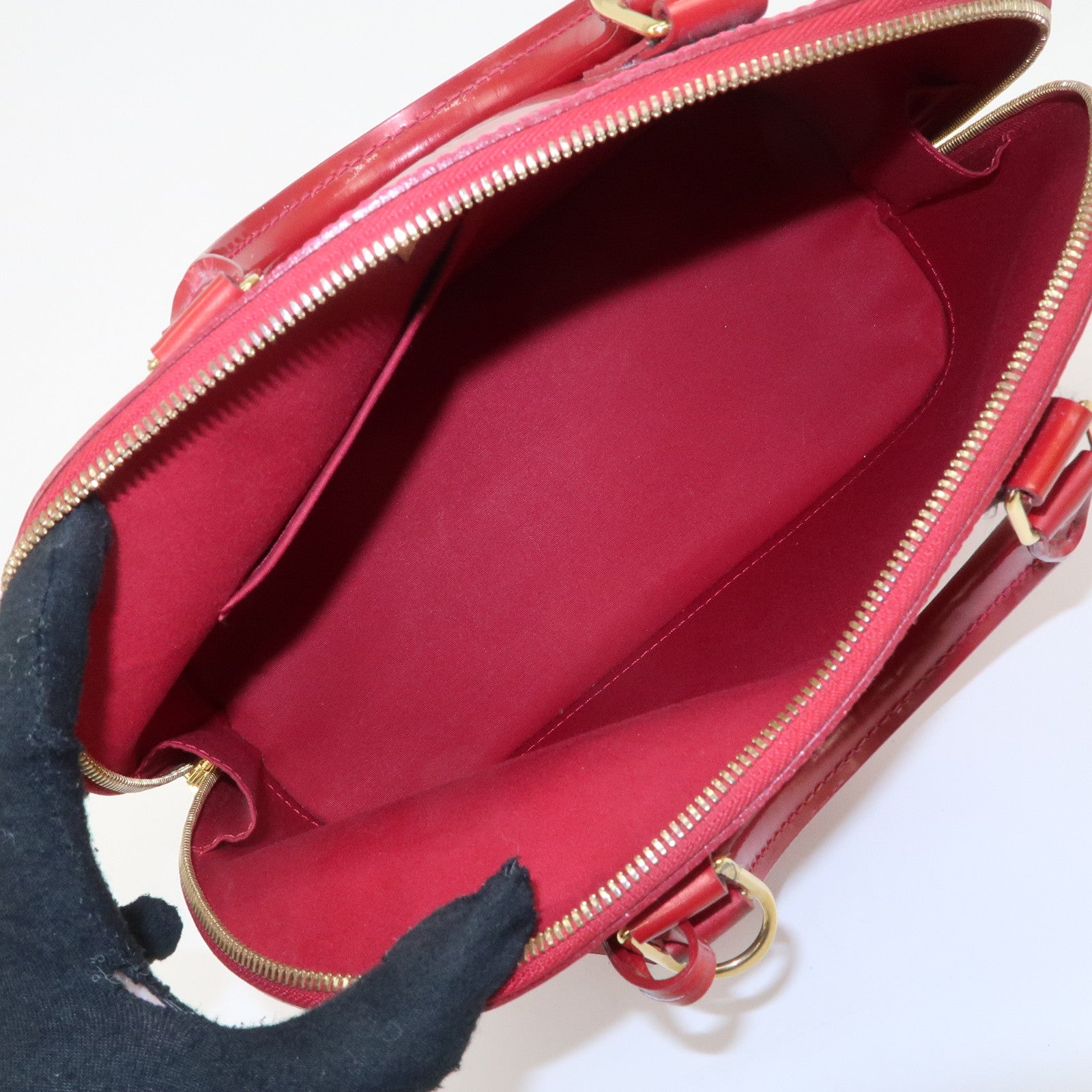 Louis Vuitton Monogram Vernis Alma PM Bag Pomme d'Amour M90096 Used