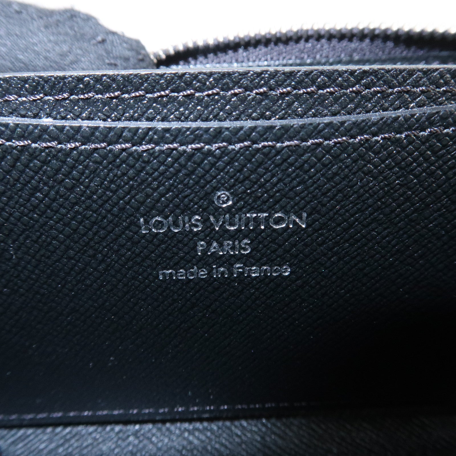 Louis Vuitton Damier Graphite Zippy Coin Purse Coin Case N63076 Used