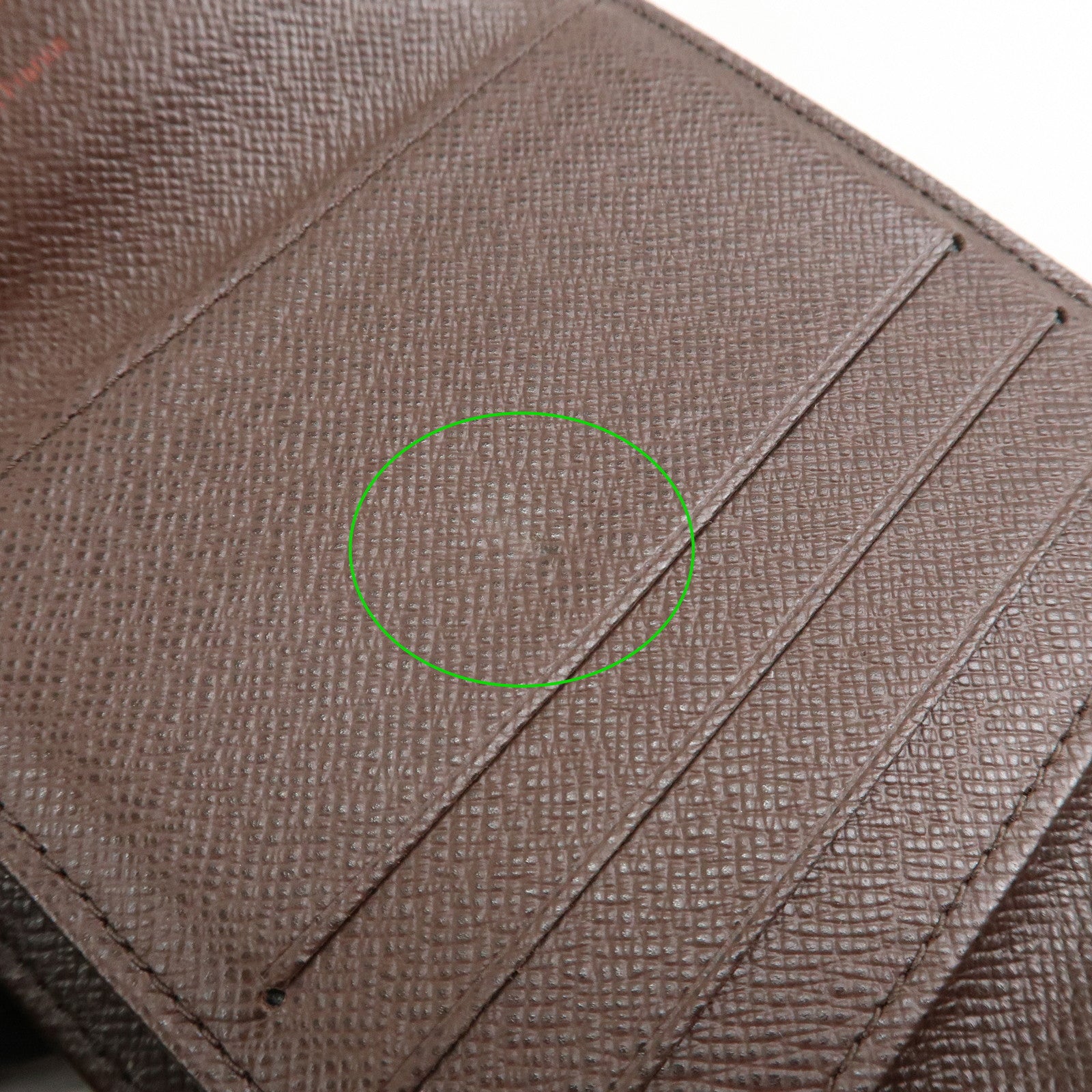 Louis Vuitton Damier Ebene Portefeuille Elise Wallet N61654 Used
