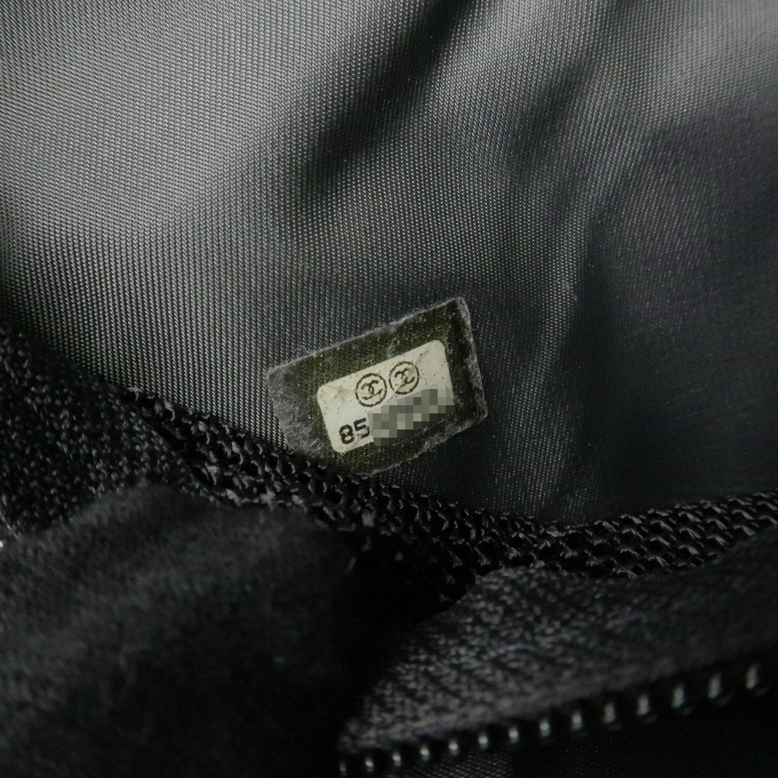 CHANEL CHANEL Sports Canvas Backpack Black Green Used