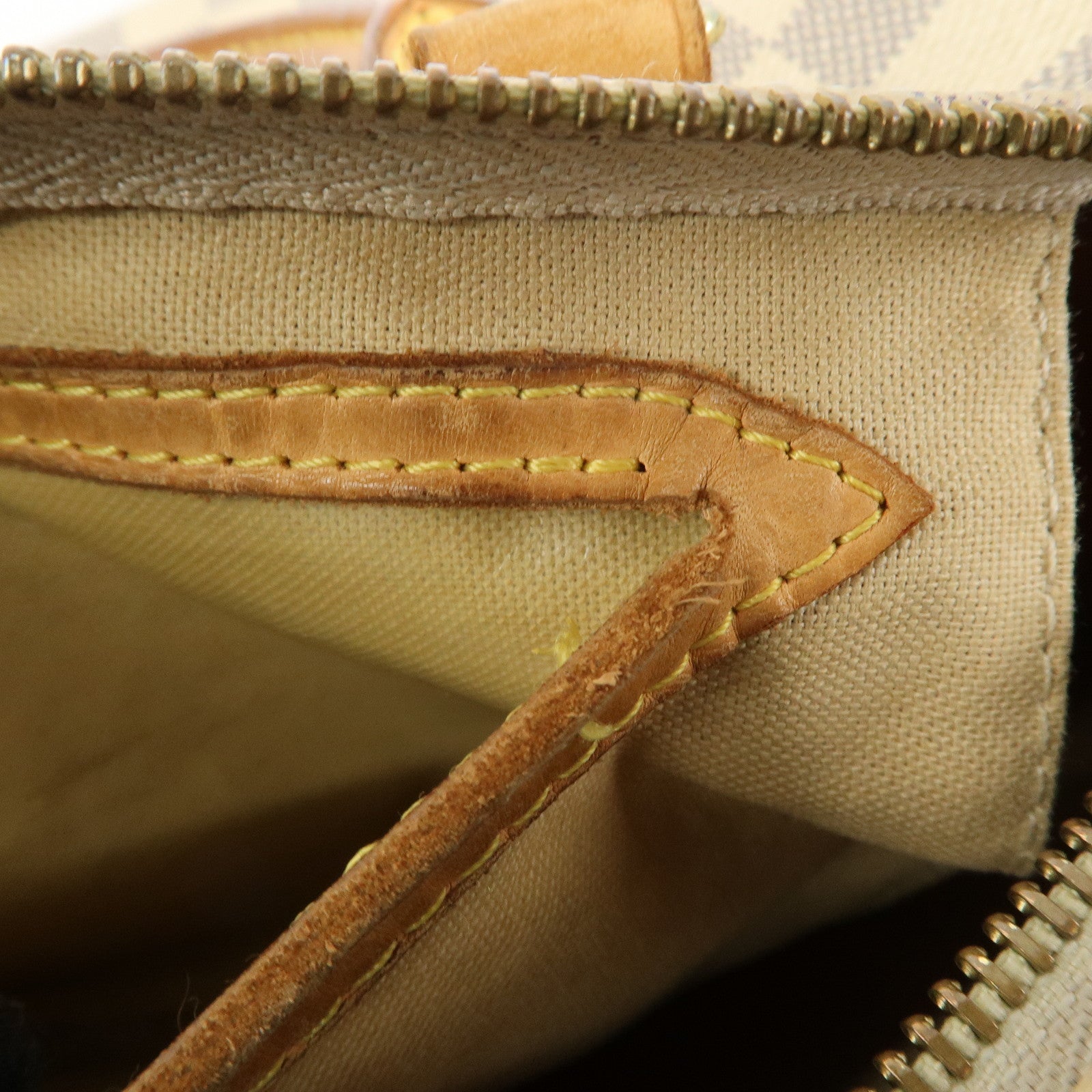 Louis Vuitton Damier Azur Speedy 30 Hand Bag Boston Bag N41533 Used