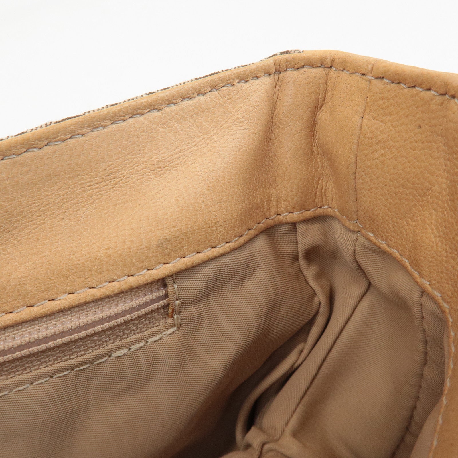 Christian Dior Street Chic Trotter Canvas Leather Shoulder Bag Used