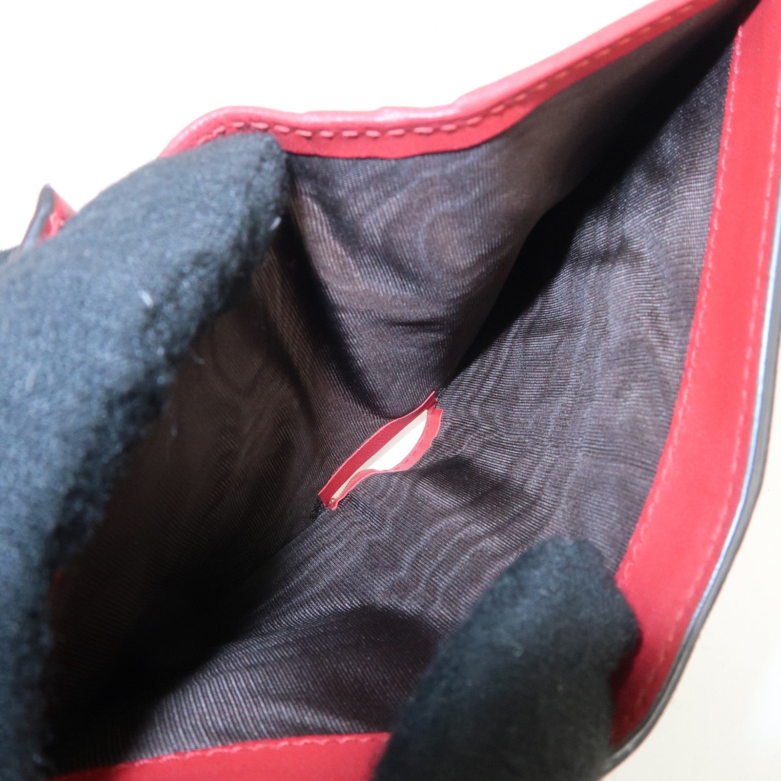 GUCCI Cherry Interlocking G GG Supreme Compact Wallet 476050 Used