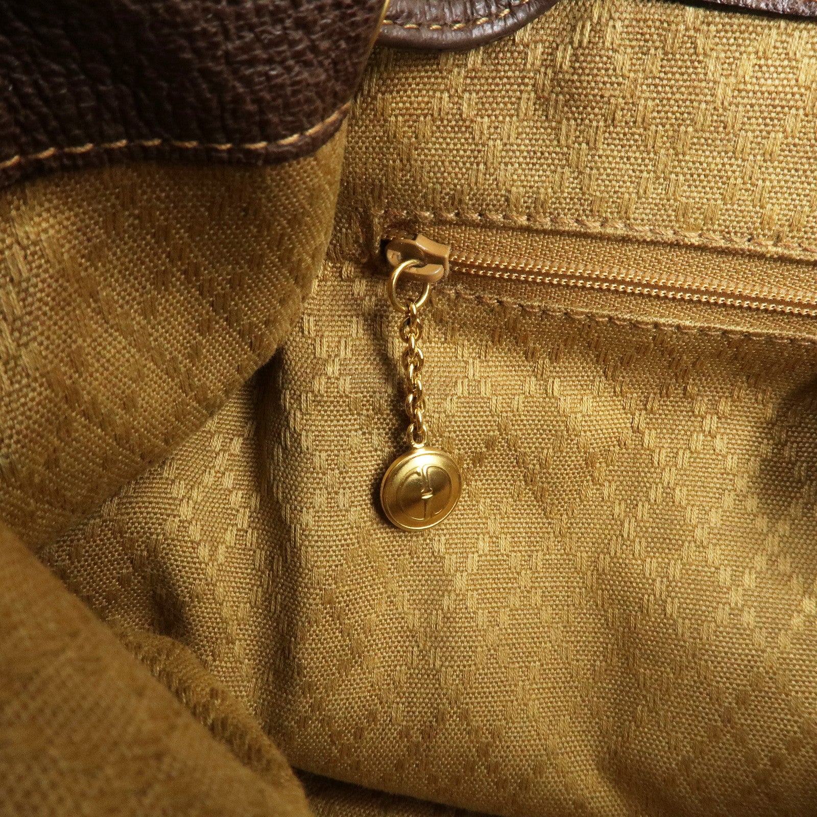 GUCCI Bamboo Back Pack Suede Leather Brown 003.2058.0016 Used