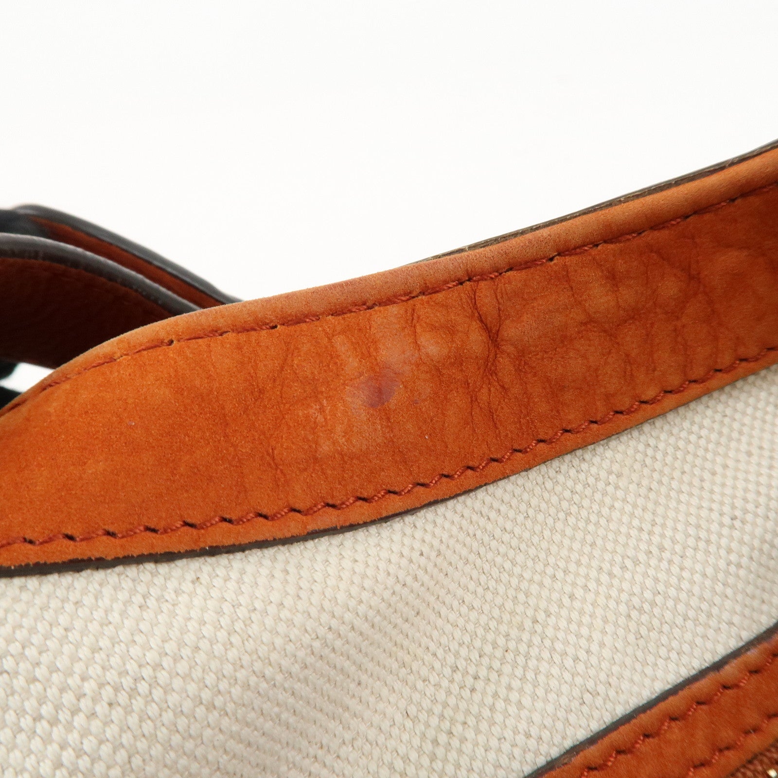 GUCCI New Jackie Suede Shoulder Bag Orange 277520 Used