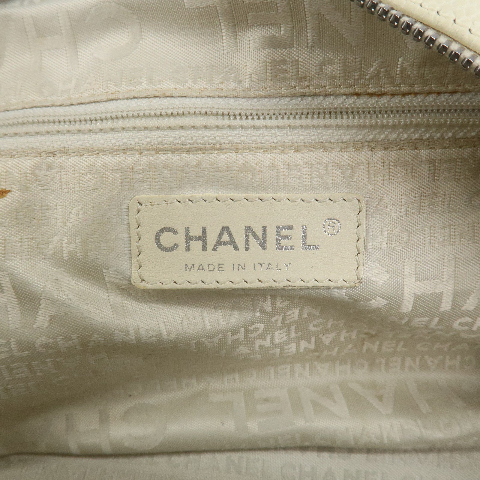 CHANEL Chocolate Bar Caviar Skin Mini Boston Bag Black A26135 Used