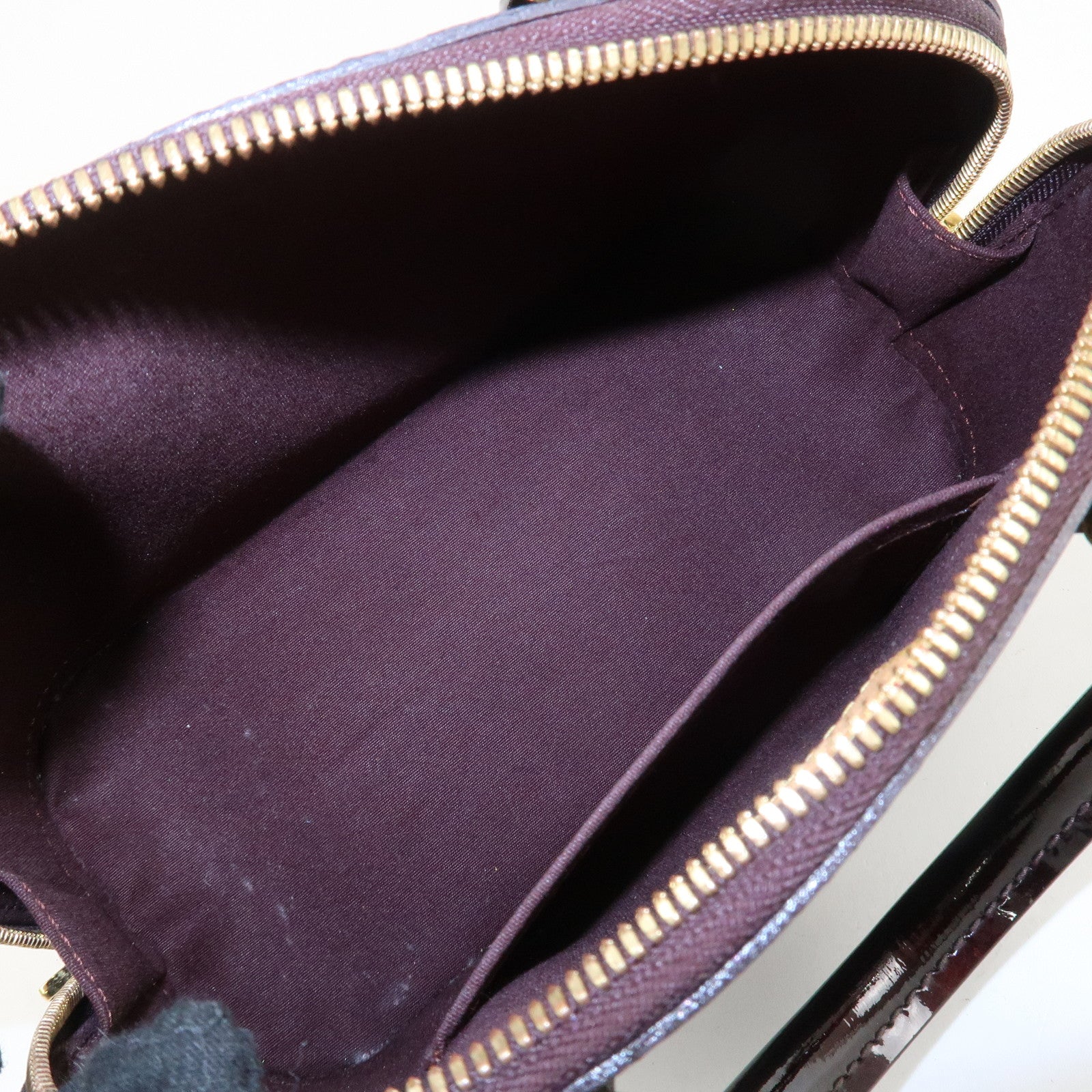 Louis Vuitton Monogram Vernis Alma BB 2Way Bag Amarante M91678 Used