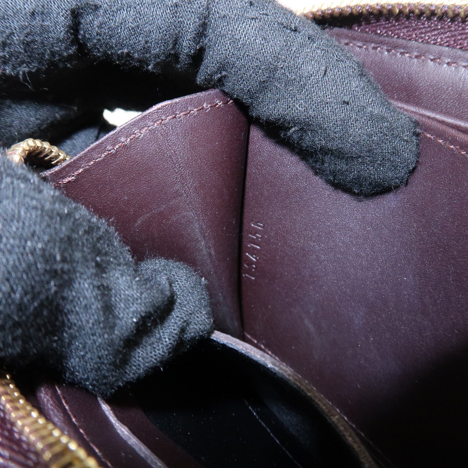 Louis Vuitton Monogram Vernis Zippy Coin Purse Amarante M93607 Used