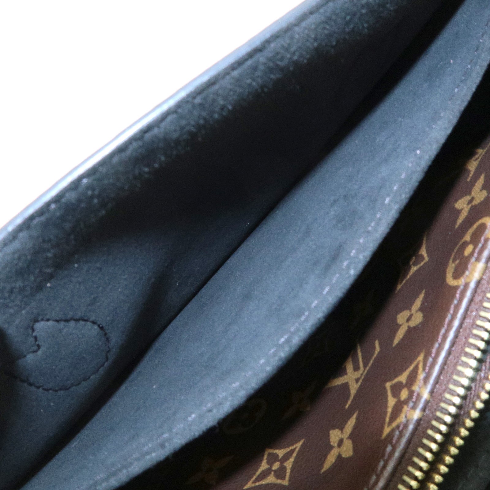 Louis Vuitton Monogram Flower Tote 2Way Hand Bag Noir M43550 Used