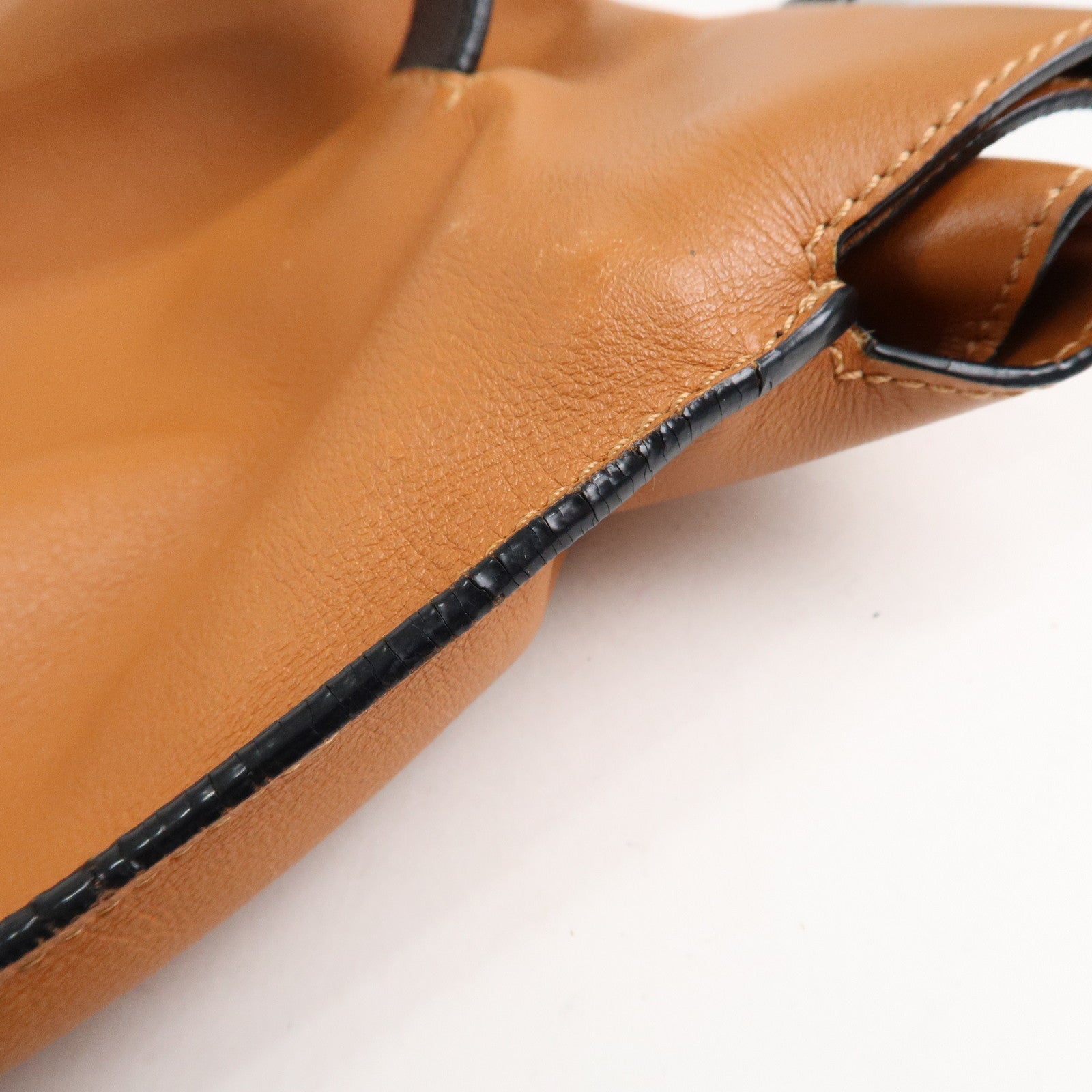 LOEWE Anagram Leather Bolso Shopper Tote Bag Shoulder Bag Used