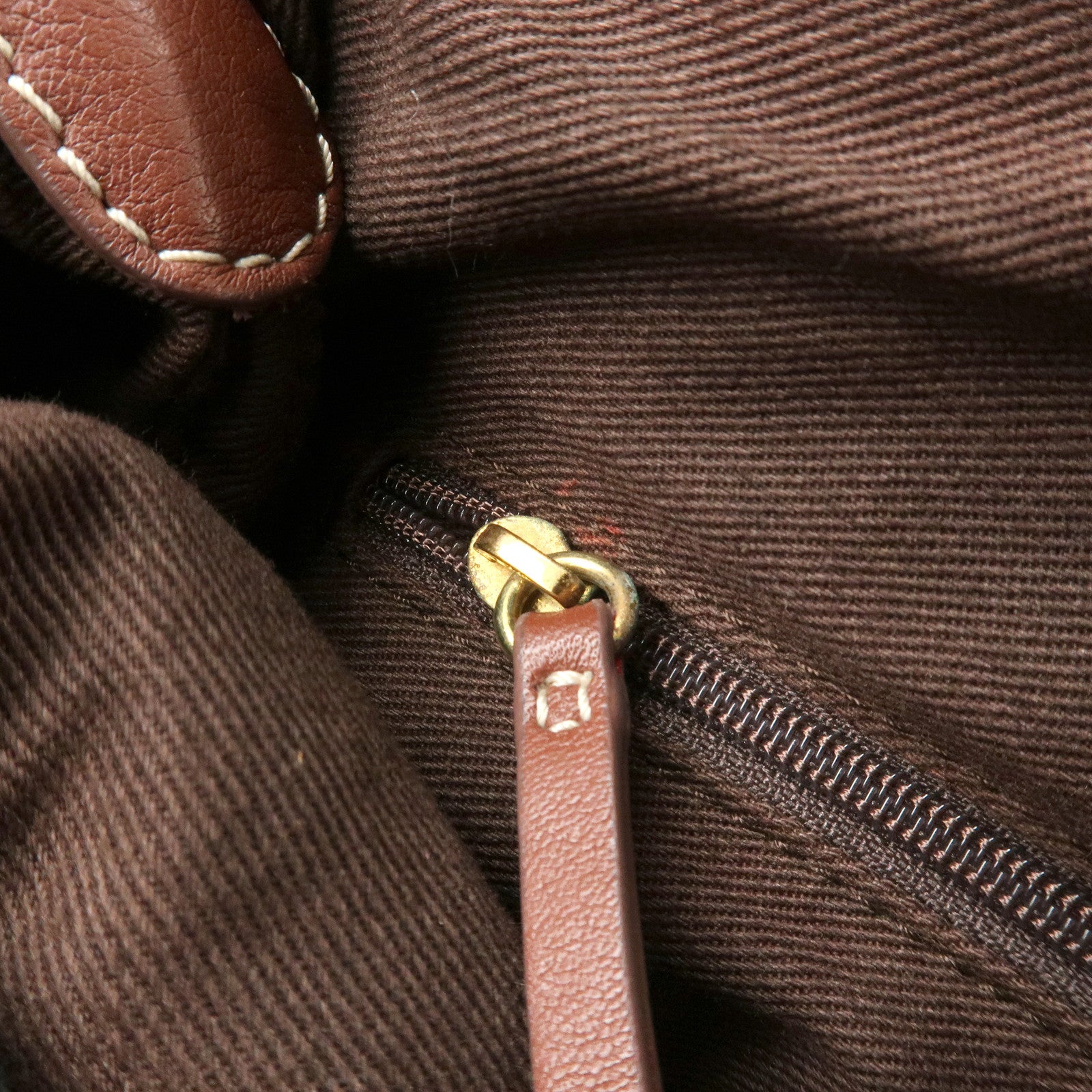 LOEWE Anagram Canvas Leather Suede Shoulder Bag 160th Anniversary Used