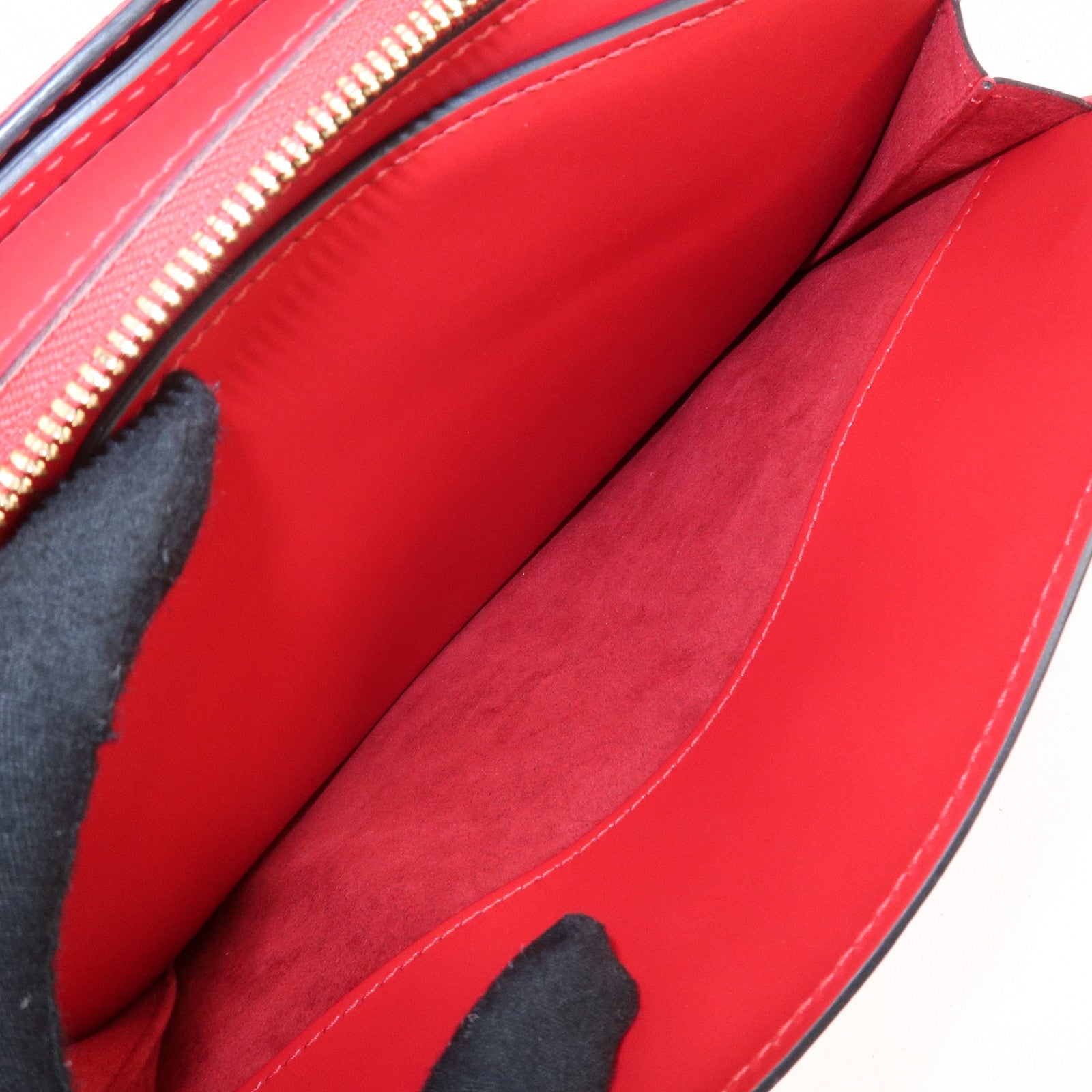 Louis Vuitton Epi Pont Neuf Hand Bag Castilian Red M52057 Used