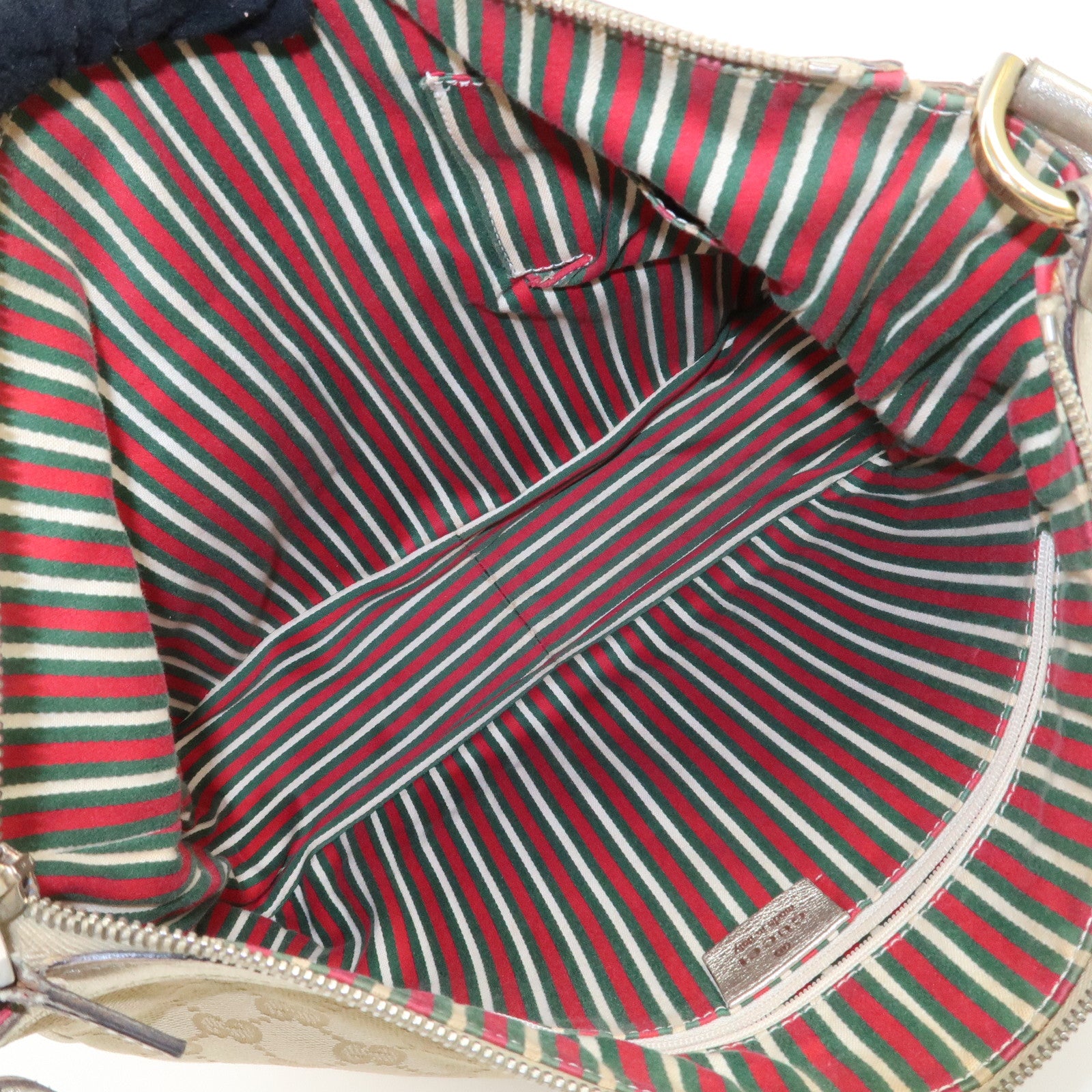 GUCCI GG Canvas Leather Shoulder Bag 153025 Used