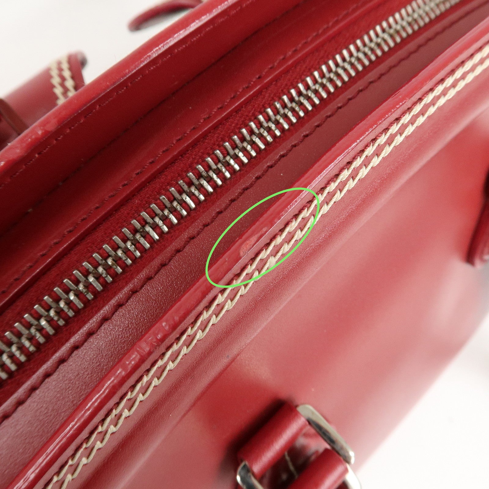 Christian Dior Detective Bag Satchel Bag Hand Bag Red Used