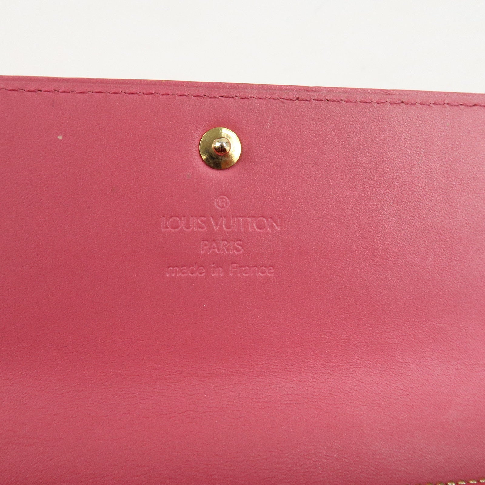 Louis Vuitton Monogram Vernis Portefeuille Sarah Framboise M9140F Used