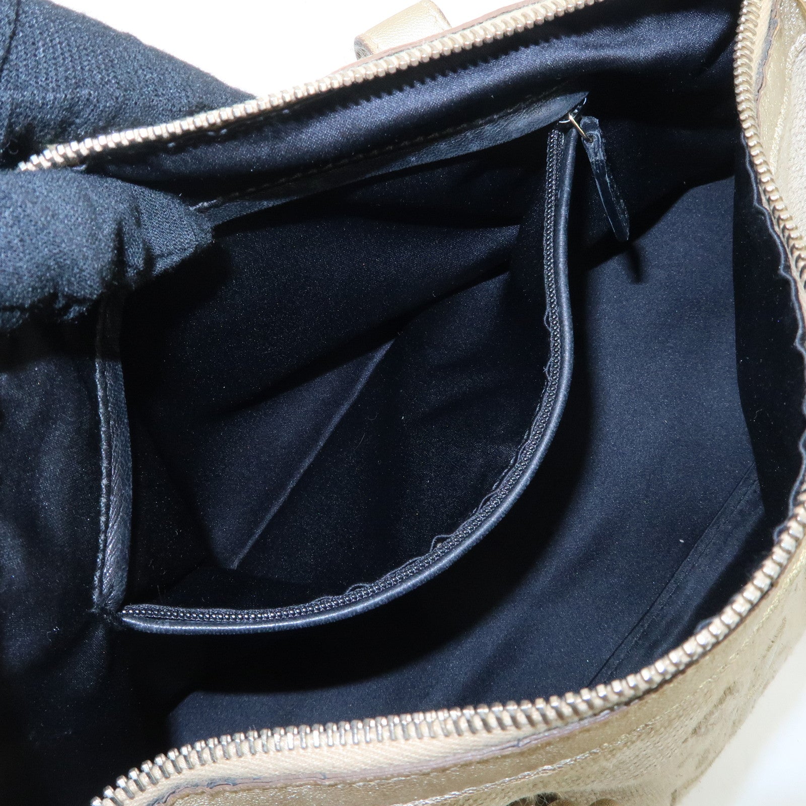 YVES SAINT LAURENT Rive Gauche Kahara Canvas Leather Mini Boston Used