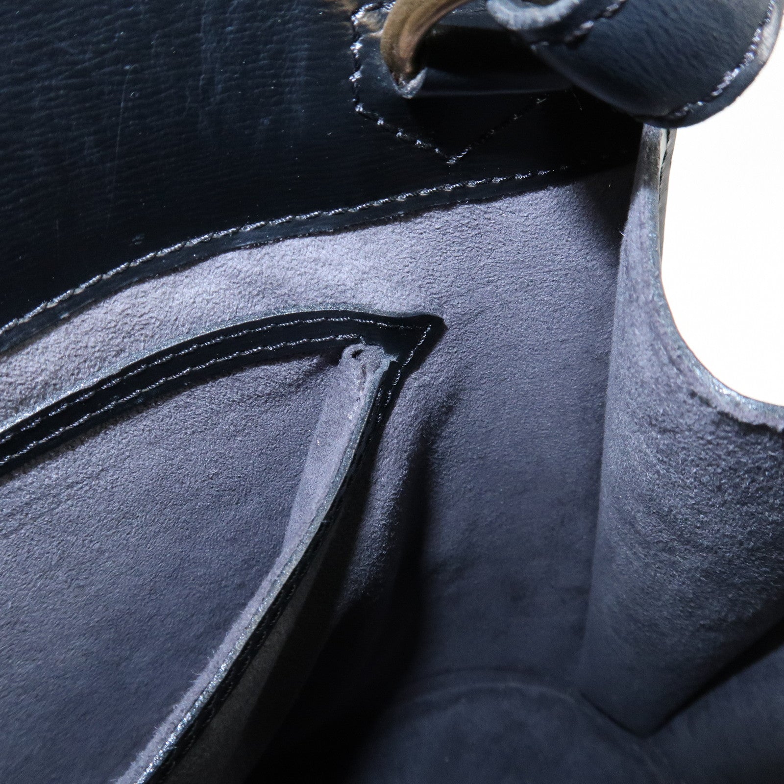 Louis Vuitton Epi Cluny Shoulder Bag Black Noir M52252 Used
