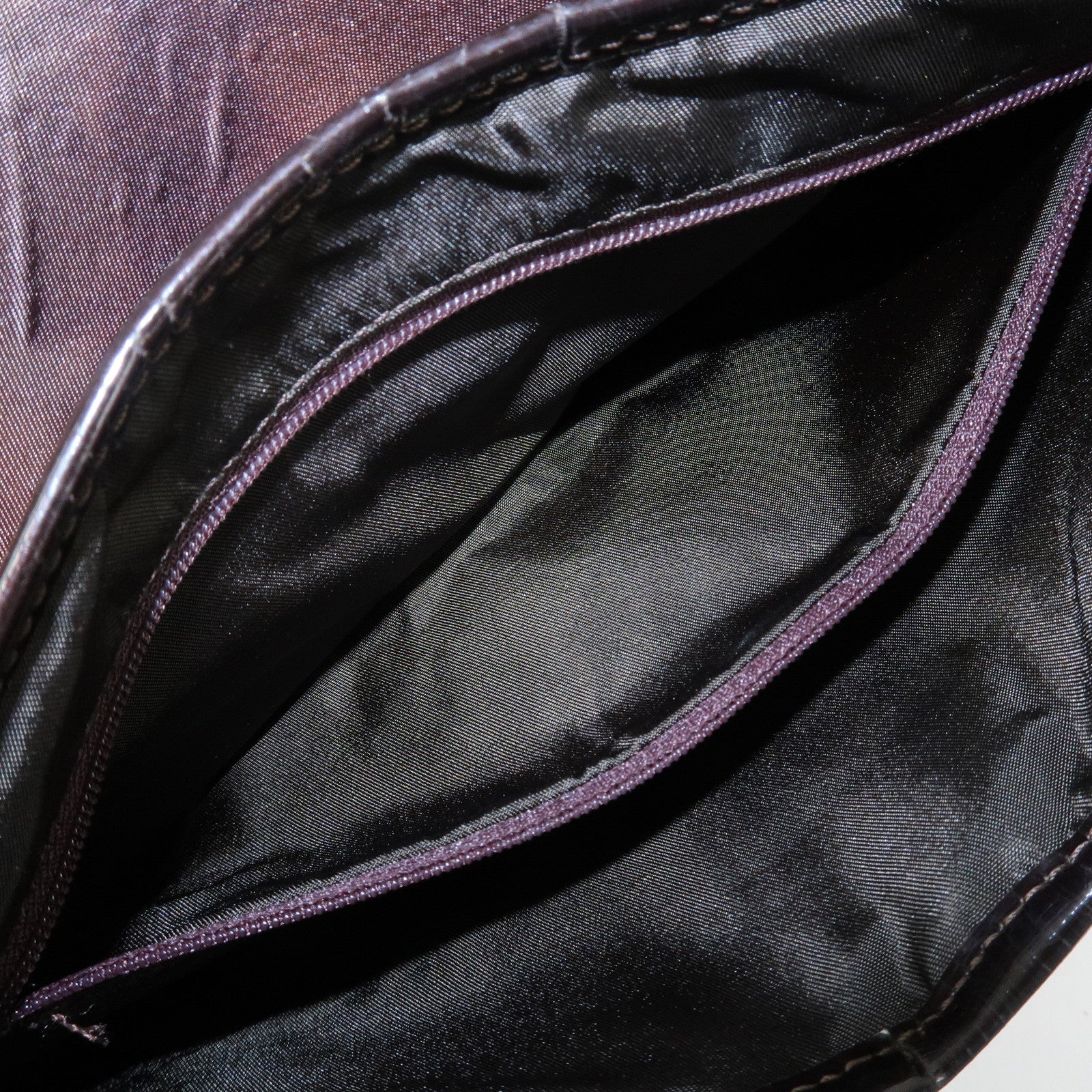 Christian Dior Nylon Canvas Patent Leather Saddle Bag Shoulder Bag Used