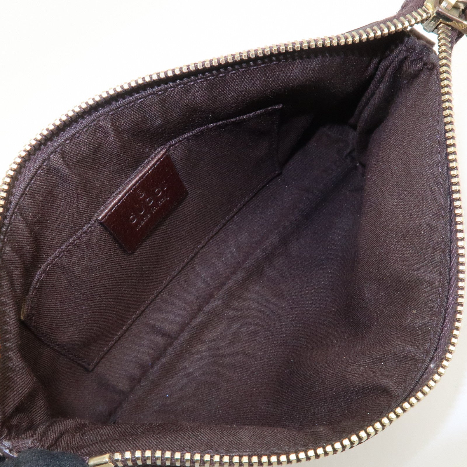 GUCCI GG Canvas Leather Chain Hand Bag 170050 205027 Brown Used