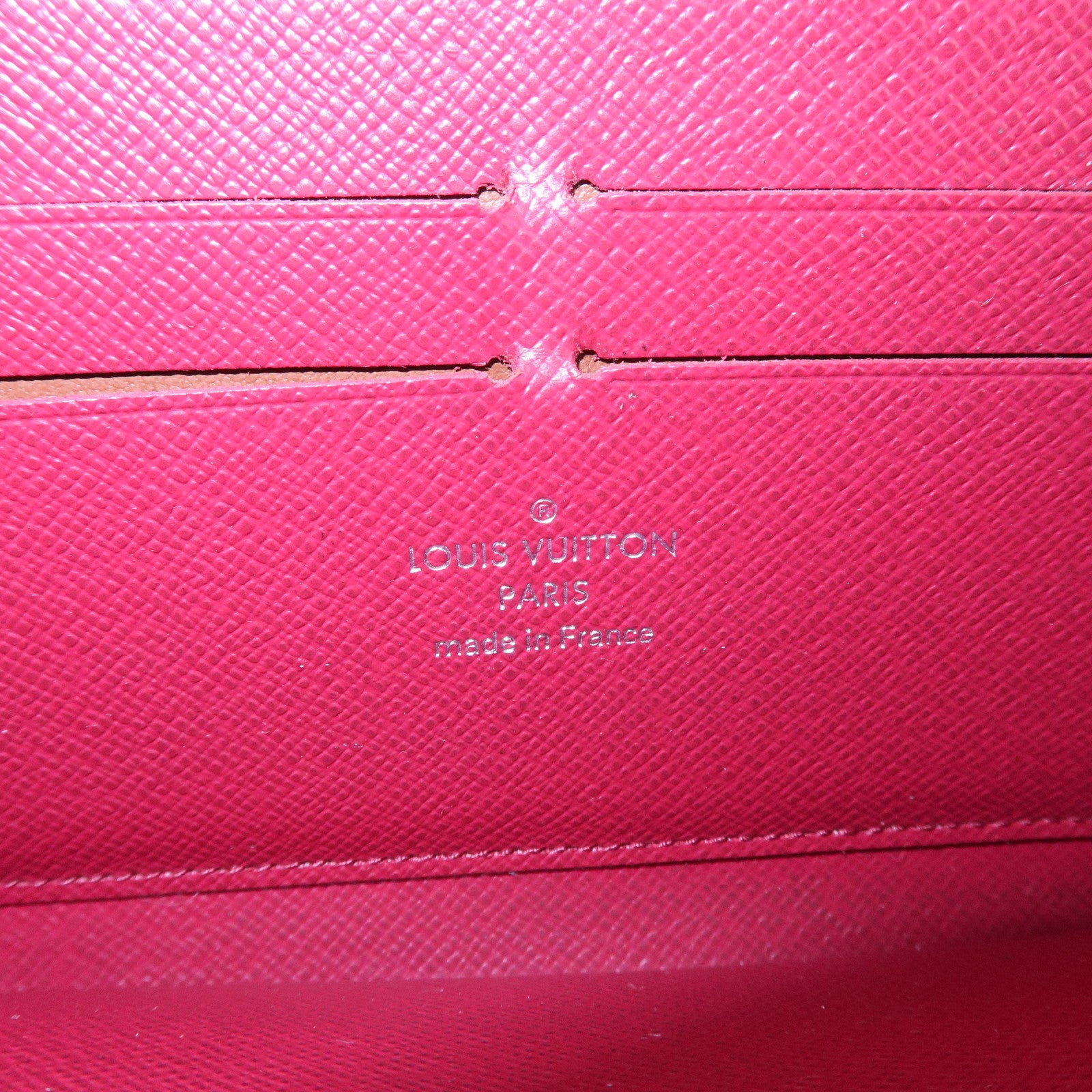 Louis Vuitton Epi Zippy Wallet Zip Around Wallet Fuchsia M60305 Used