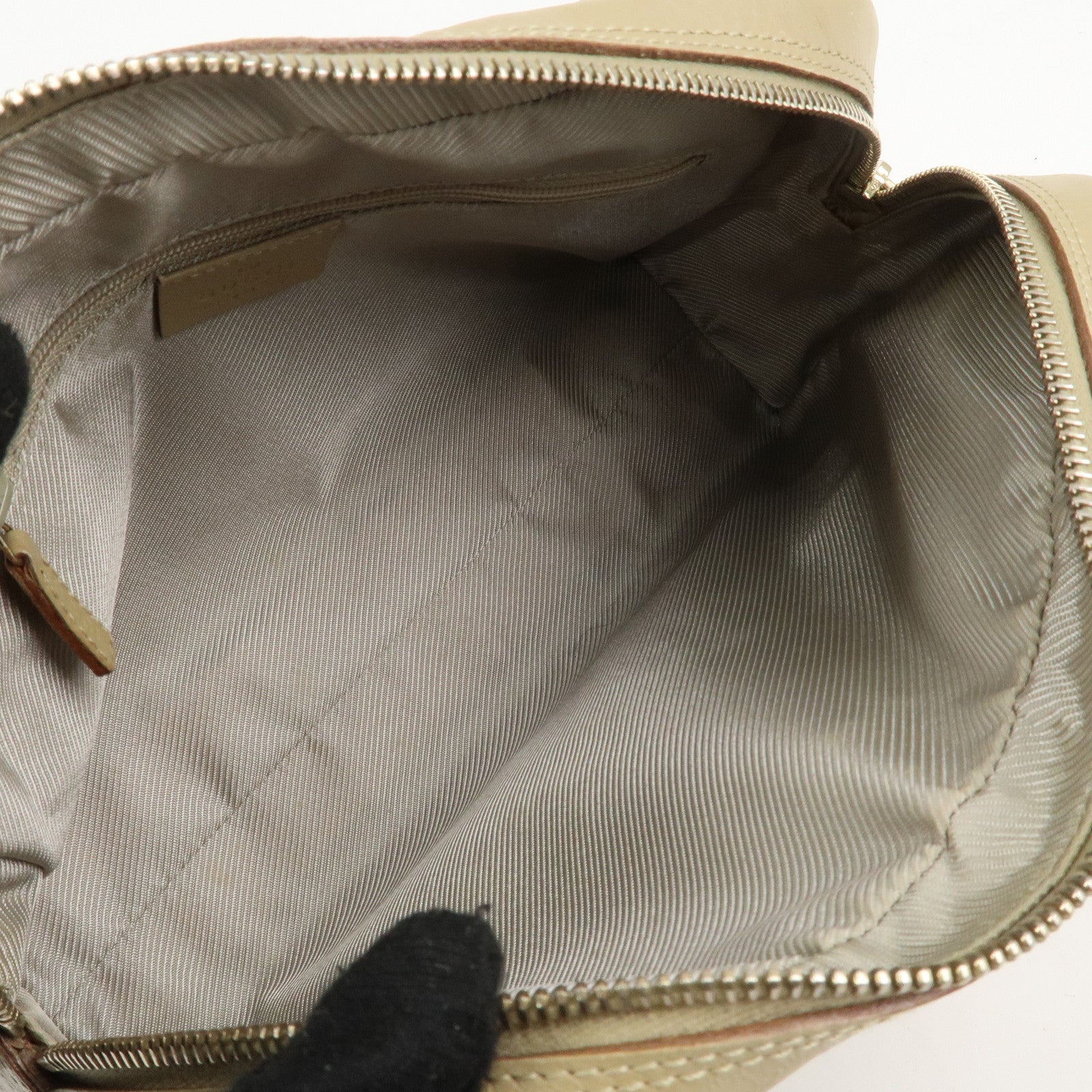 GUCCI Micro Guccissima Leather Hand Bag Beige 000.0852.2123 Used
