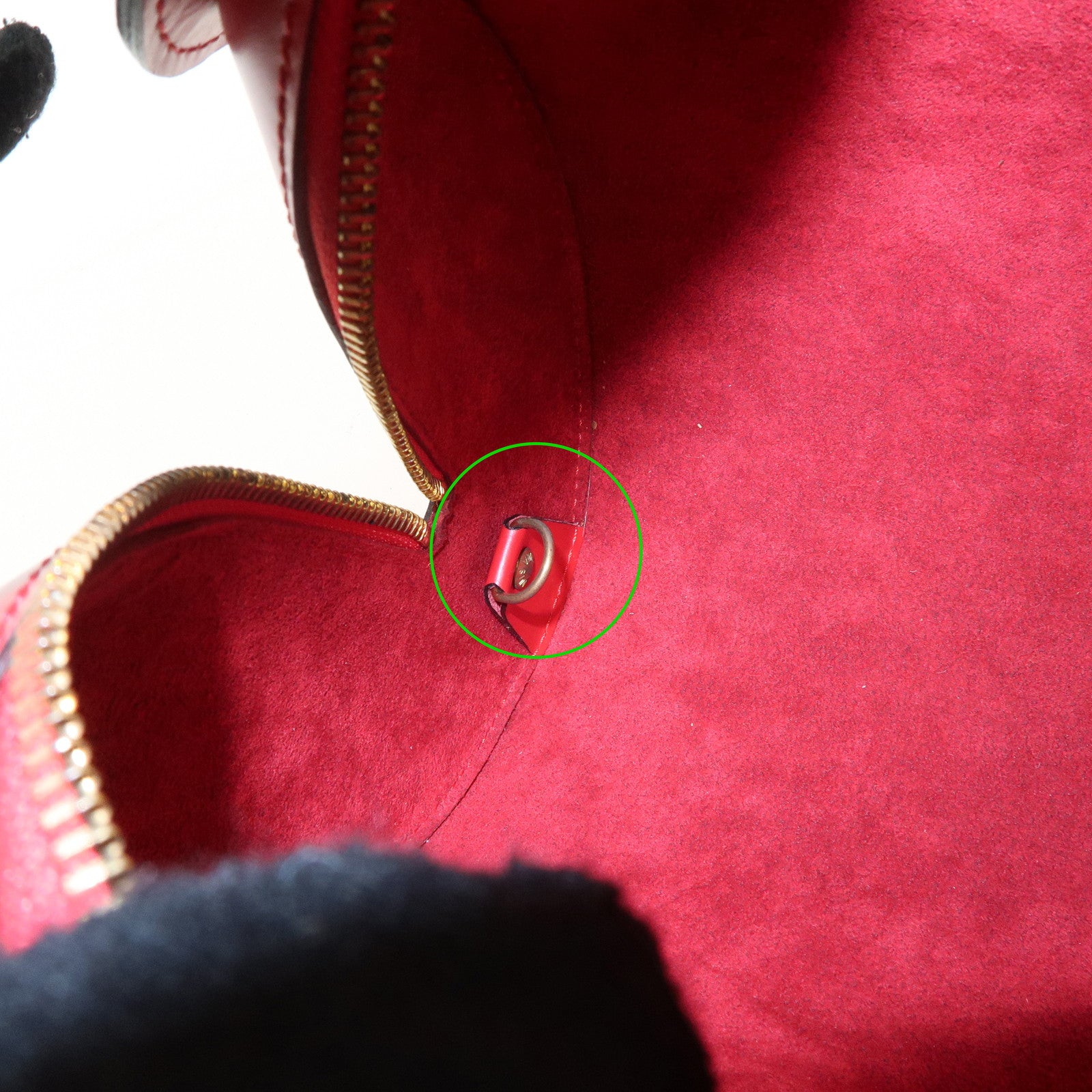 Louis Vuitton Epi Soufflo Hand Bag Castillian Red M52227 Used