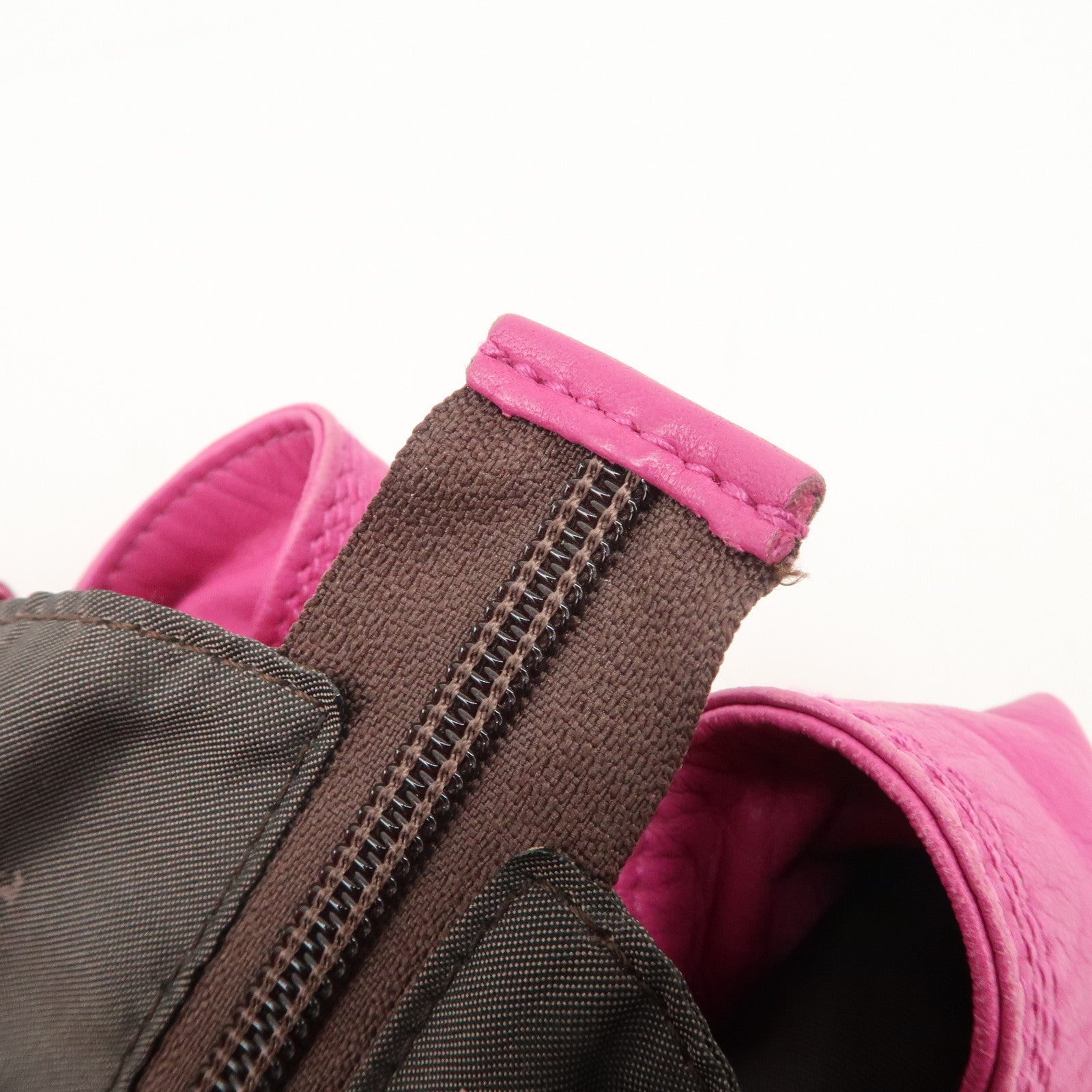 LOEWE Anagram Leather Nappa Aire Hand Bag Pink Used