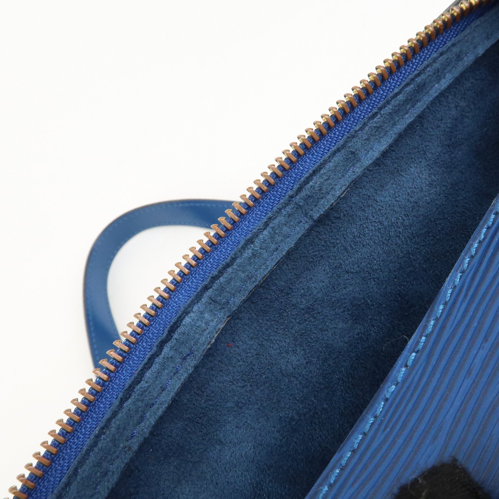 Louis Vuitton Epi Soufflot Shoulder Bag Hand Bag Blue M52225 Used