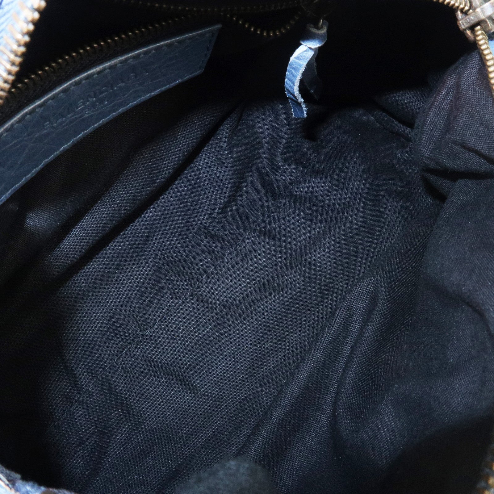 BALENCIAGA Classic Mini Twiggy Leather 2Way Bag Blue 327103 Used