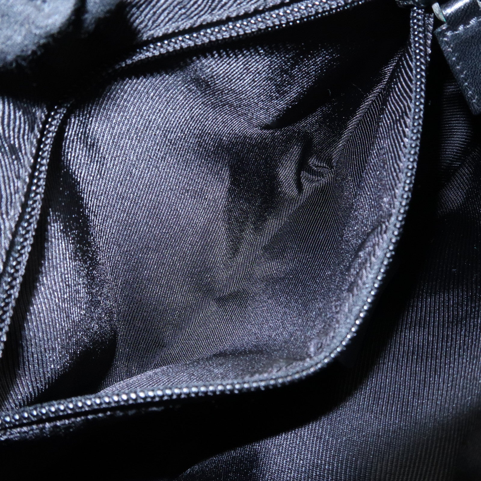 GUCCI GG Denim Leather Shoulder Bag Dark Brown 101682 Used