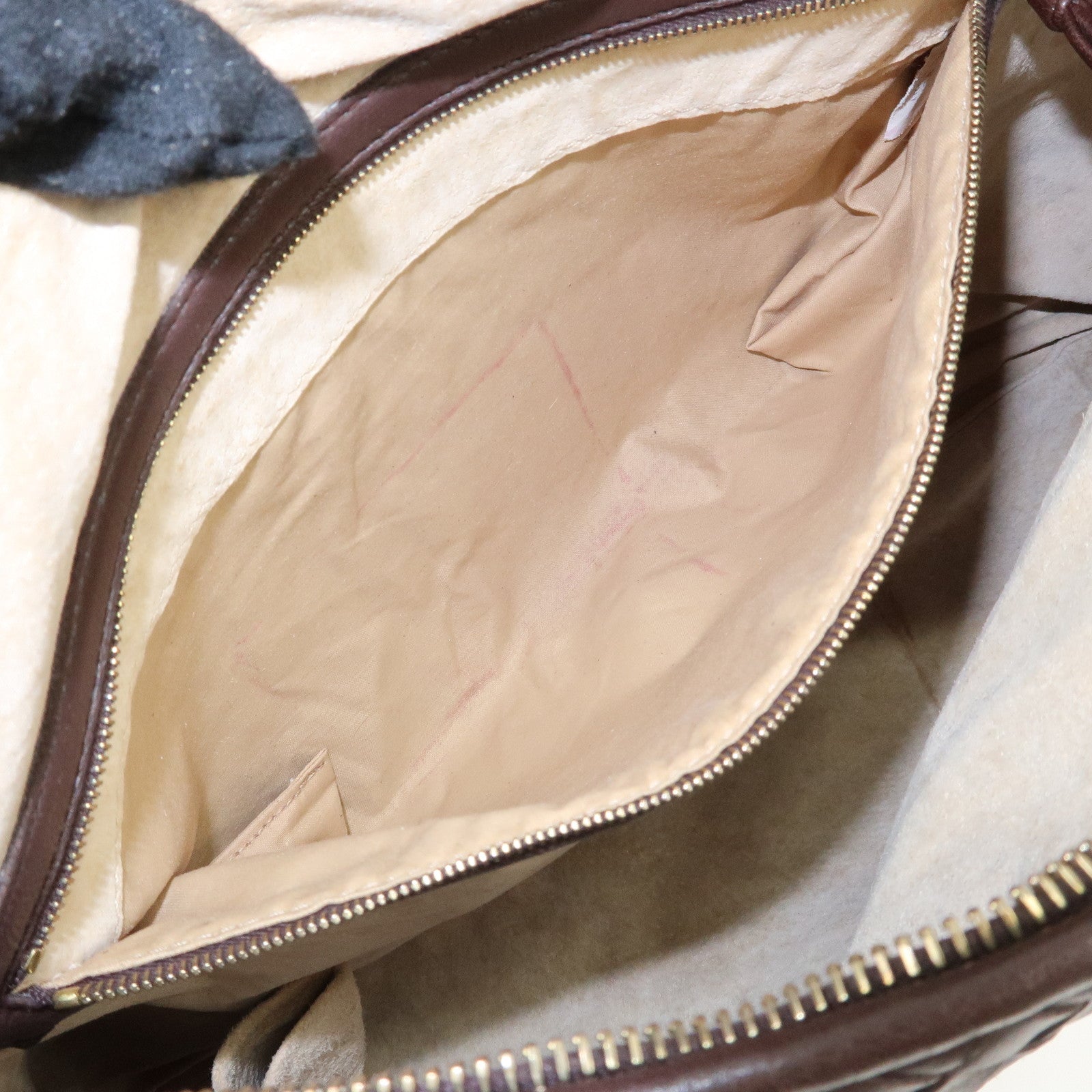 BOTTEGA VENETA Hobo Intrecciato Leather Shoulder Bag Brown 115654 Used