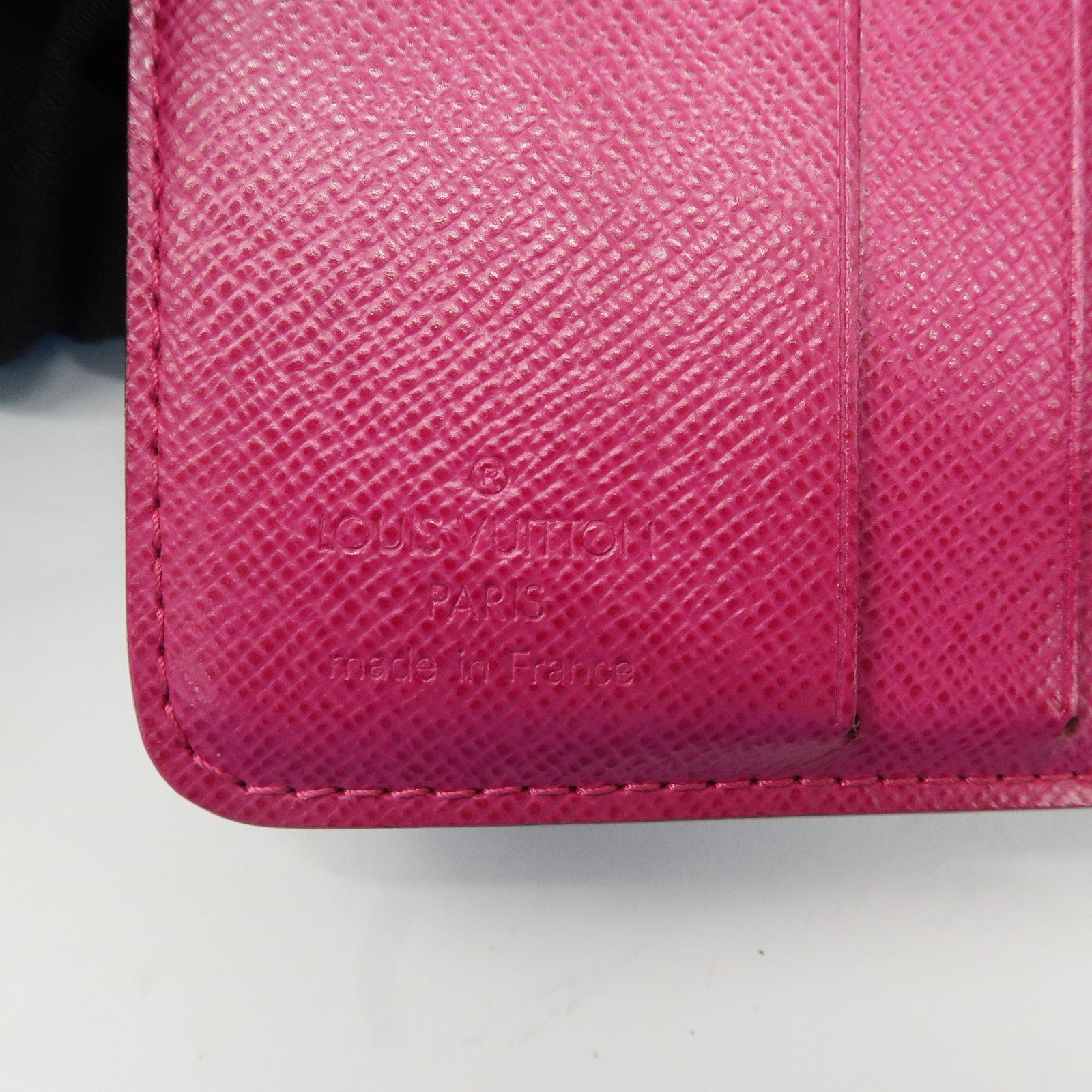 Louis Vuitton Monogram Perfor Compact Zip Wallet Fuchsia M95188 Used