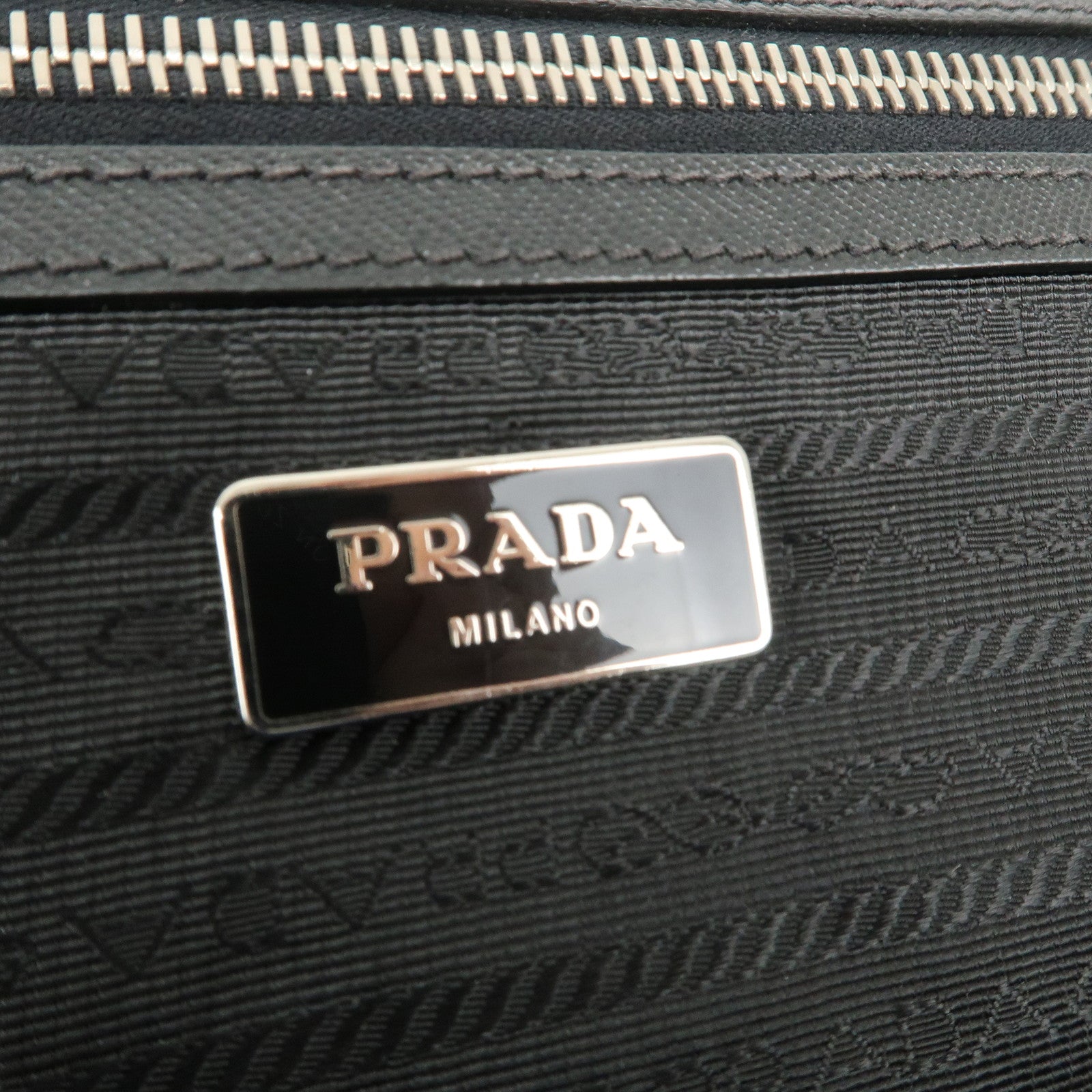 PRADA Logo Nylon Leather 2Way Shoulder Bag Camouflage Dragon VA889 Used