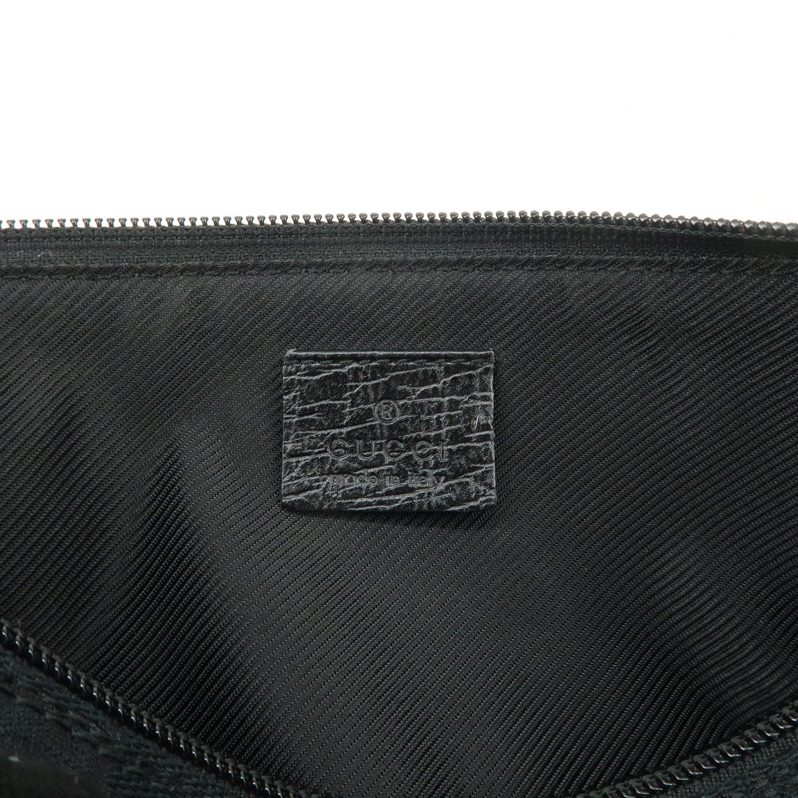 GUCCI Sherry GG Canvas Leather Hand Bag Accessorie Pouch 141809 Used