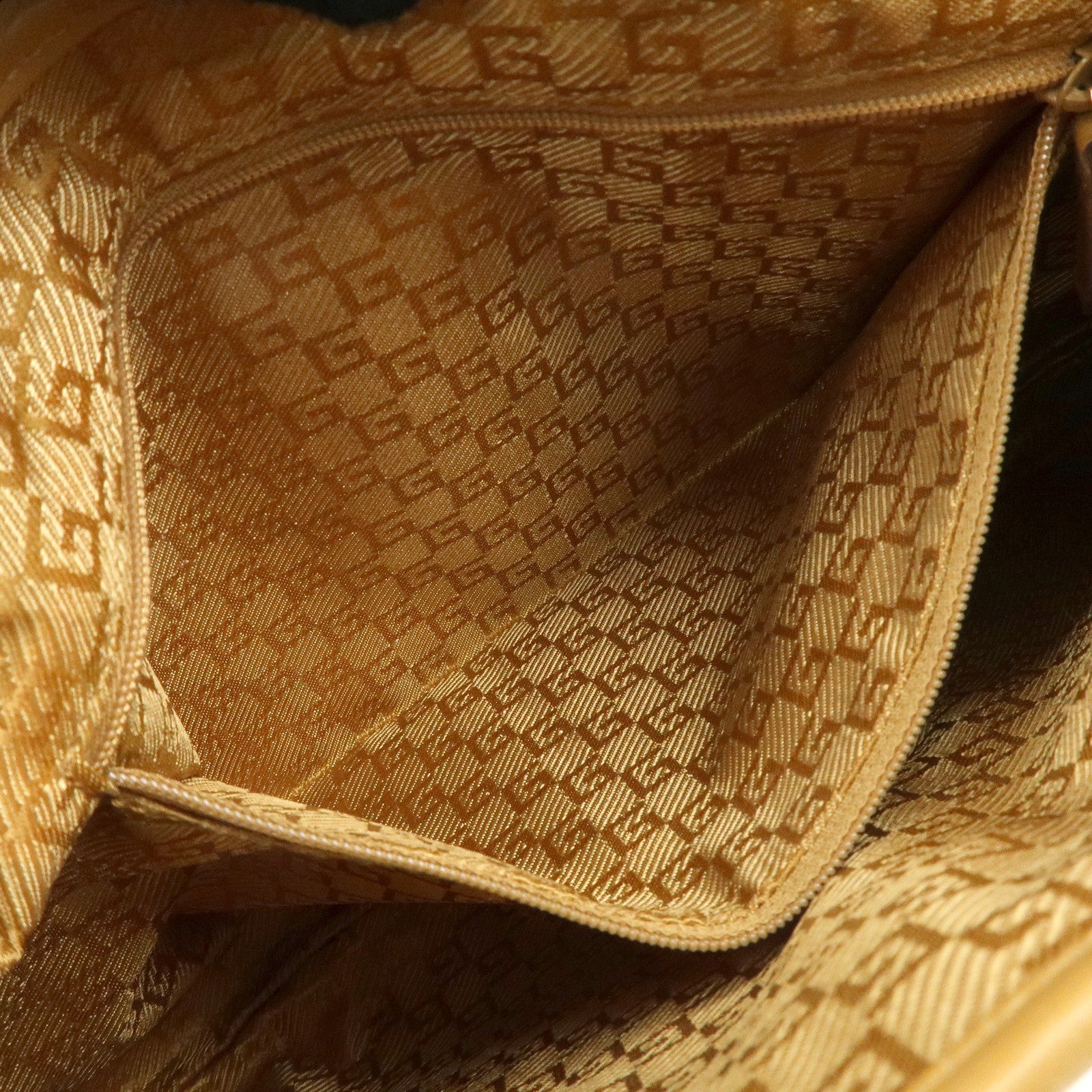 GUCCI Bamboo Suede Leather Shoulder Bag Gray Brown 001.4060 Used