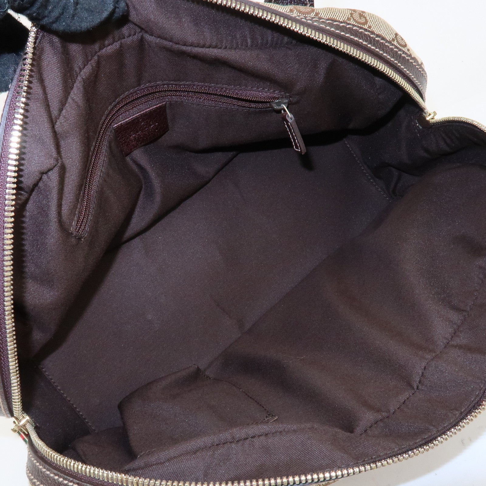 GUCCI Princy Sherry GG Canvas Leather Shoulder Bag Hand Bag 161720 Used