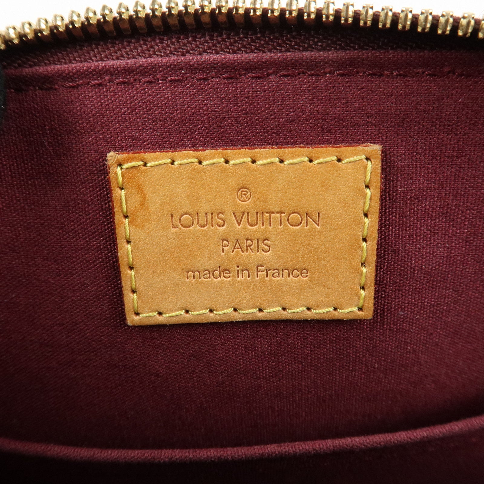Louis Vuitton Monogram Vernis Alma BB Hand Bag Griotte M90231 Used
