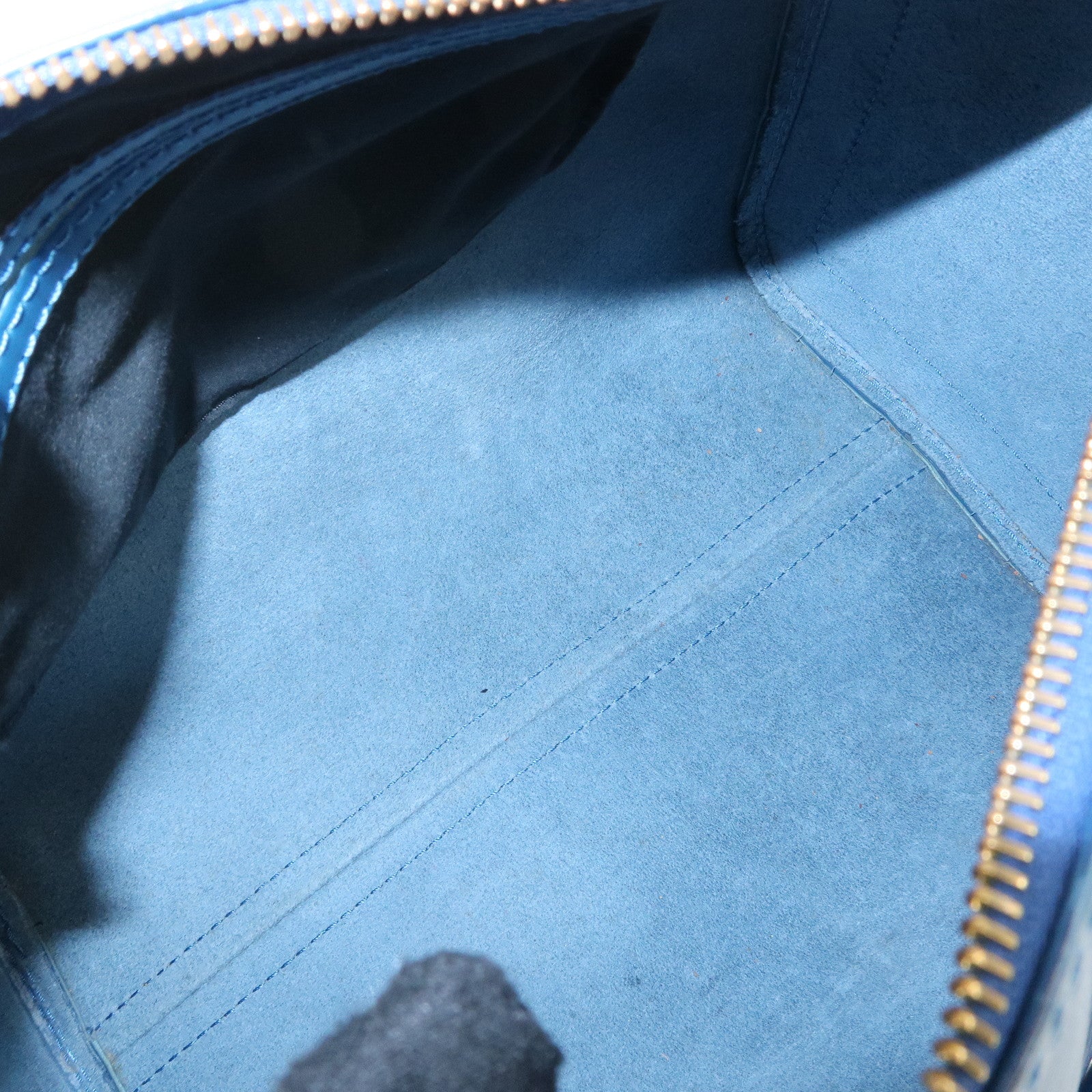 Louis Vuitton Epi Speedy 25 Hand Boston Bag Blue M43015 Used