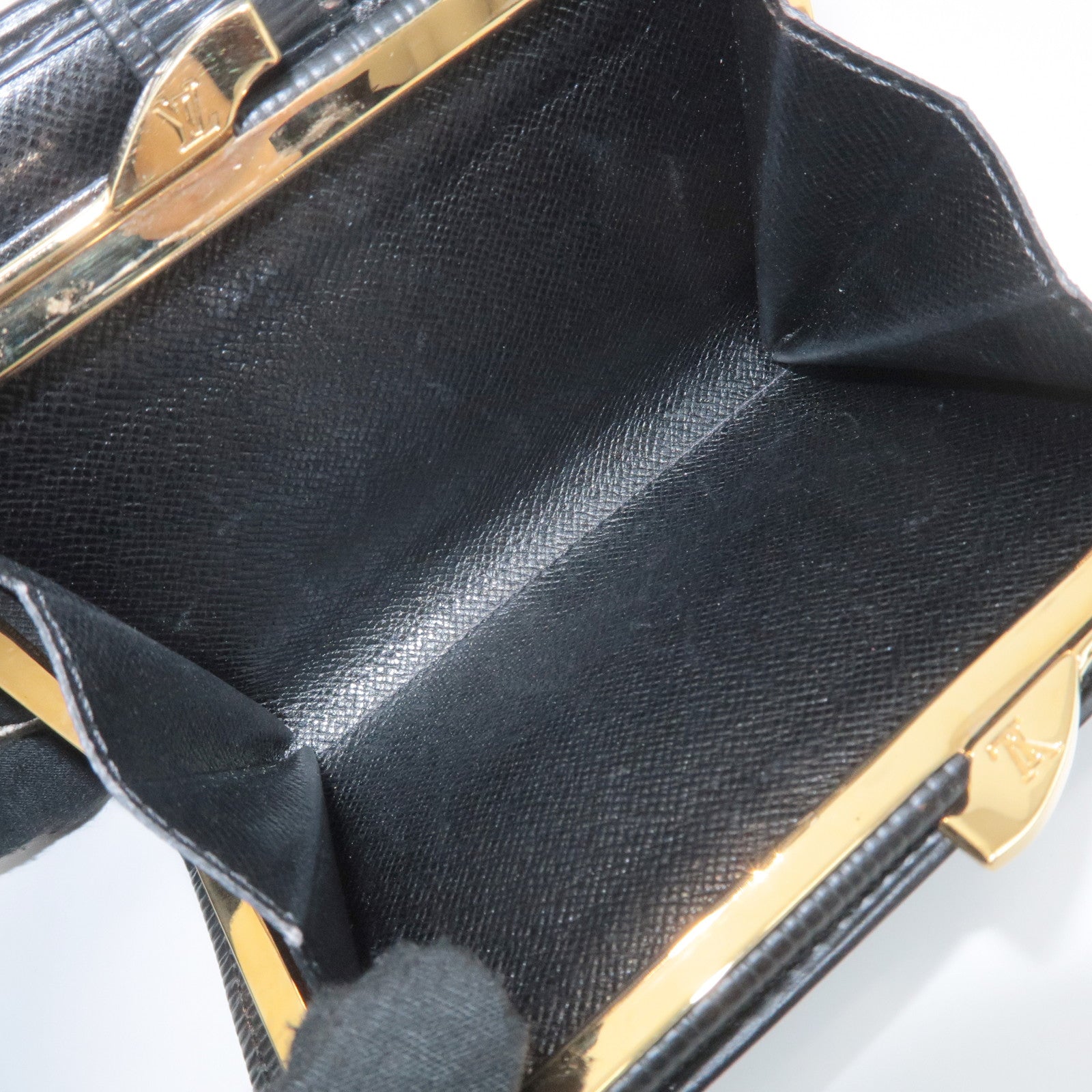 Louis Vuitton Set of 2 Epi Wallet Noir Kenya Brown M63642 M63483 Used