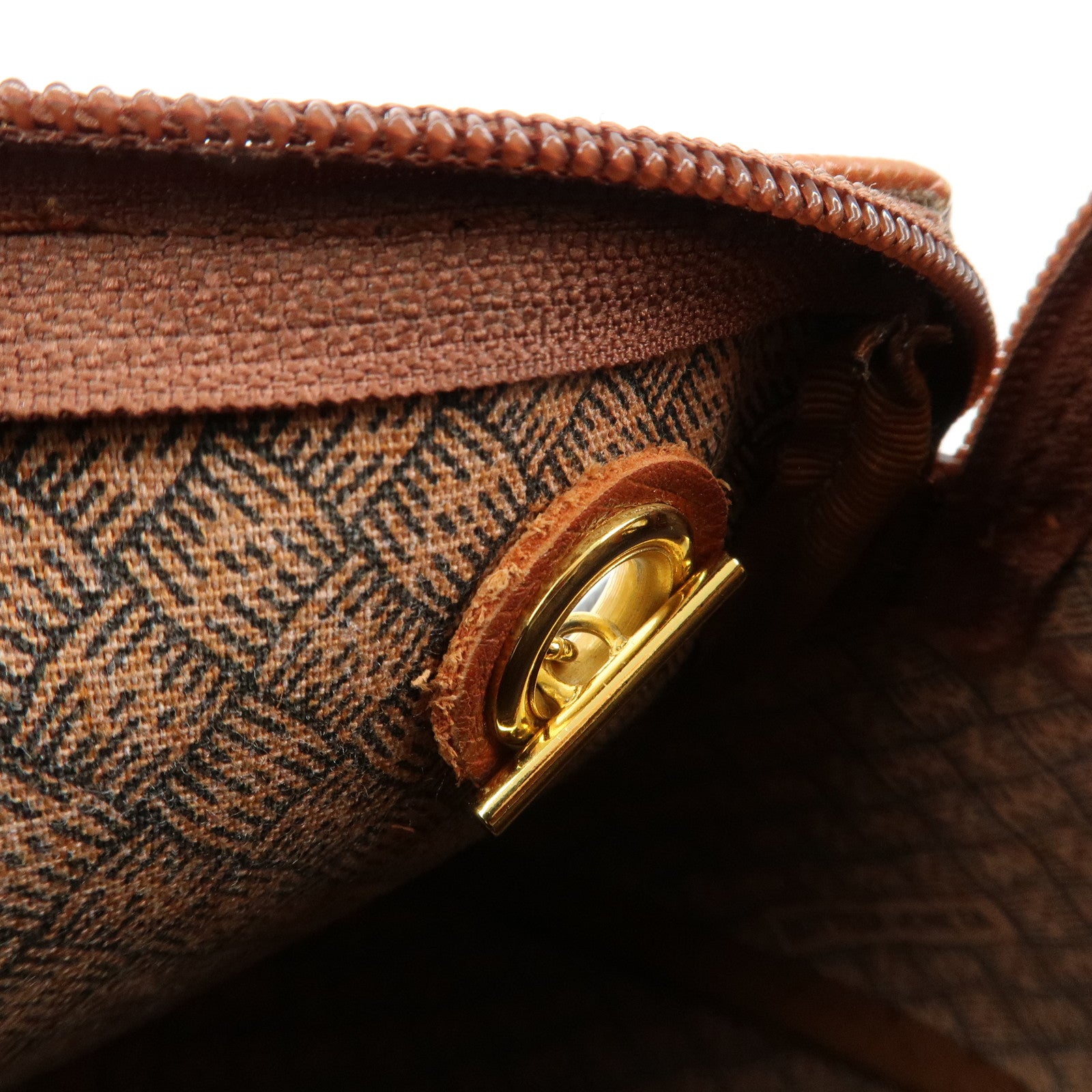 BOTTEGA VENETA Intrecciato PVC Leather Marco Polo Tassel Hand Bag Used