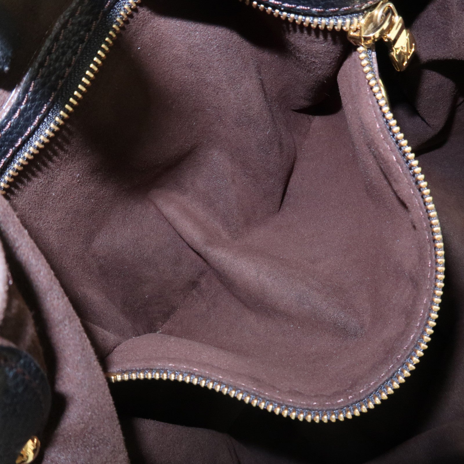 Louis Vuitton Monogram Mahina L Leather Hand Bag M93441 Used