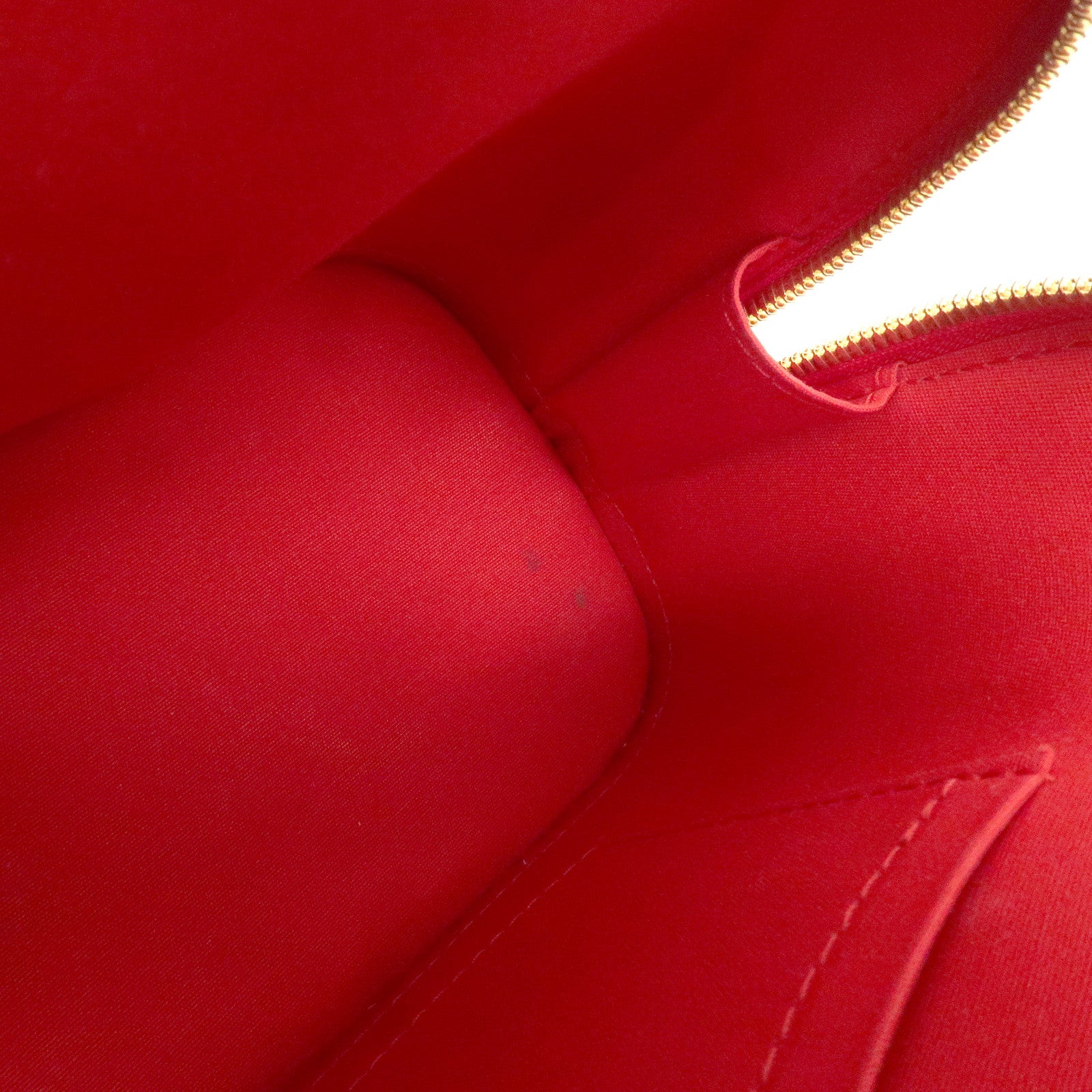 Louis Vuitton Monogram Vernis Alma BB Hand Bag Rouge M91698 Used