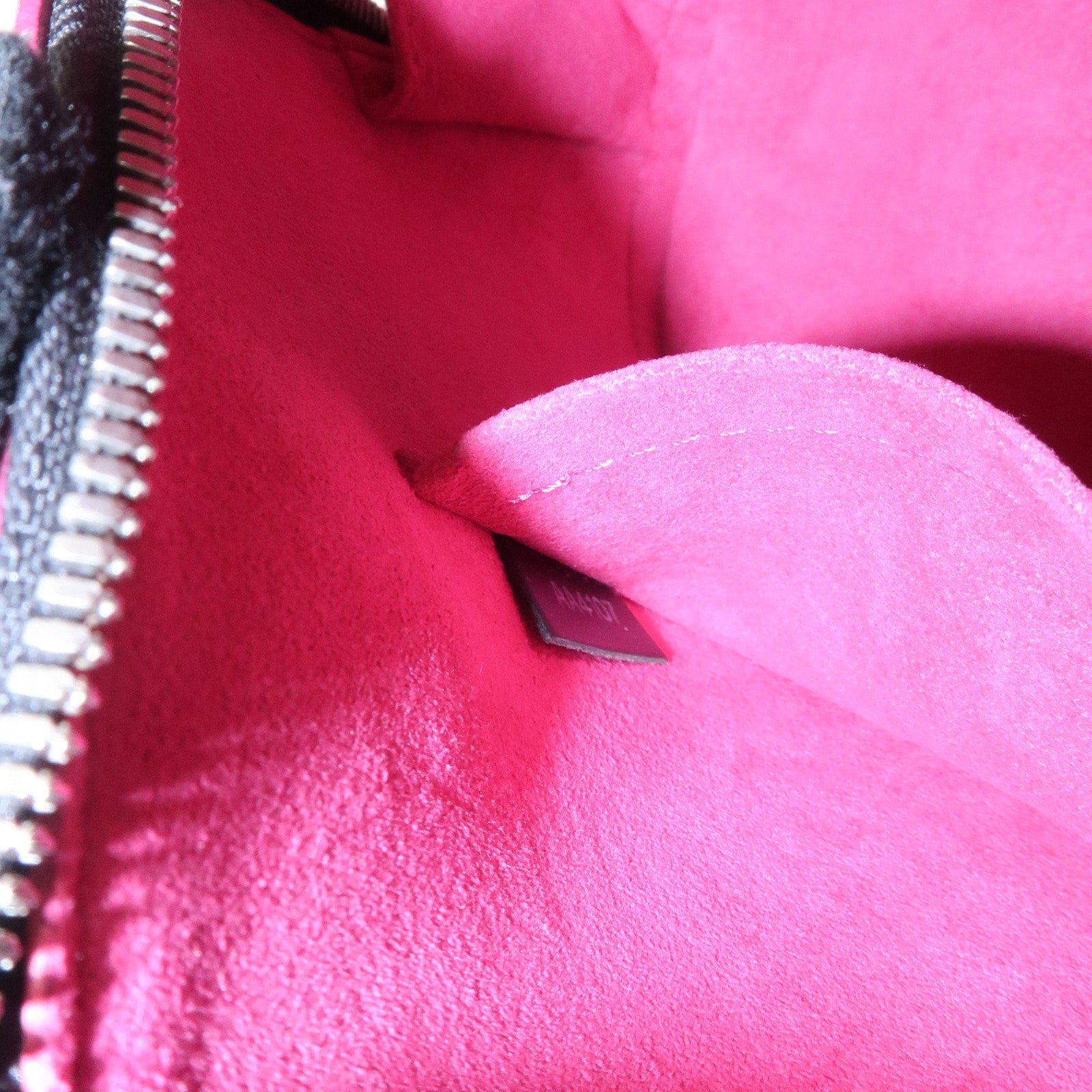 Louis Vuitton Epi Alma BB 2Way Shoulder Bag Noir Pink M54160 Used