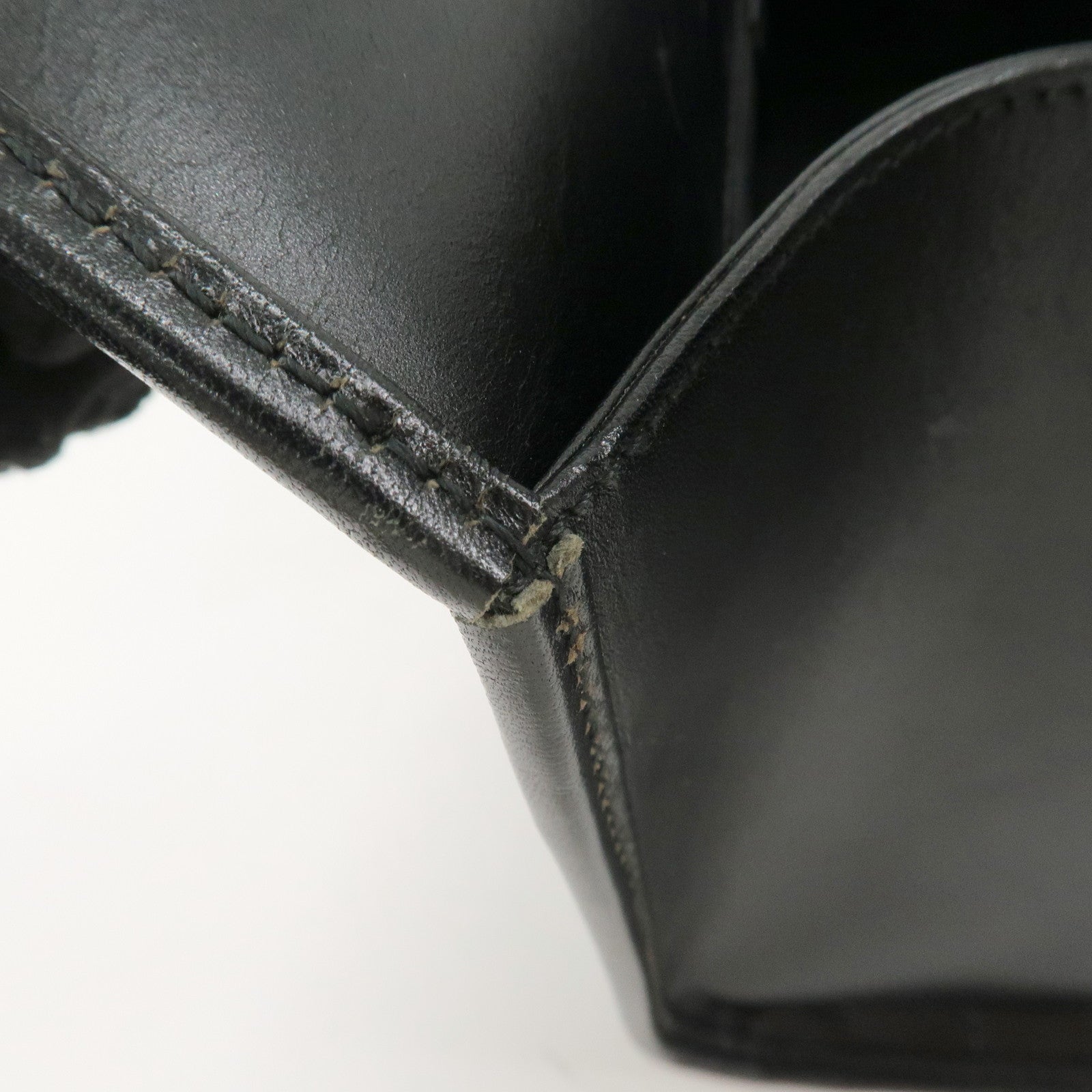 GUCCI Jackie Leather Shoulder Bag Black 002.1068 Used